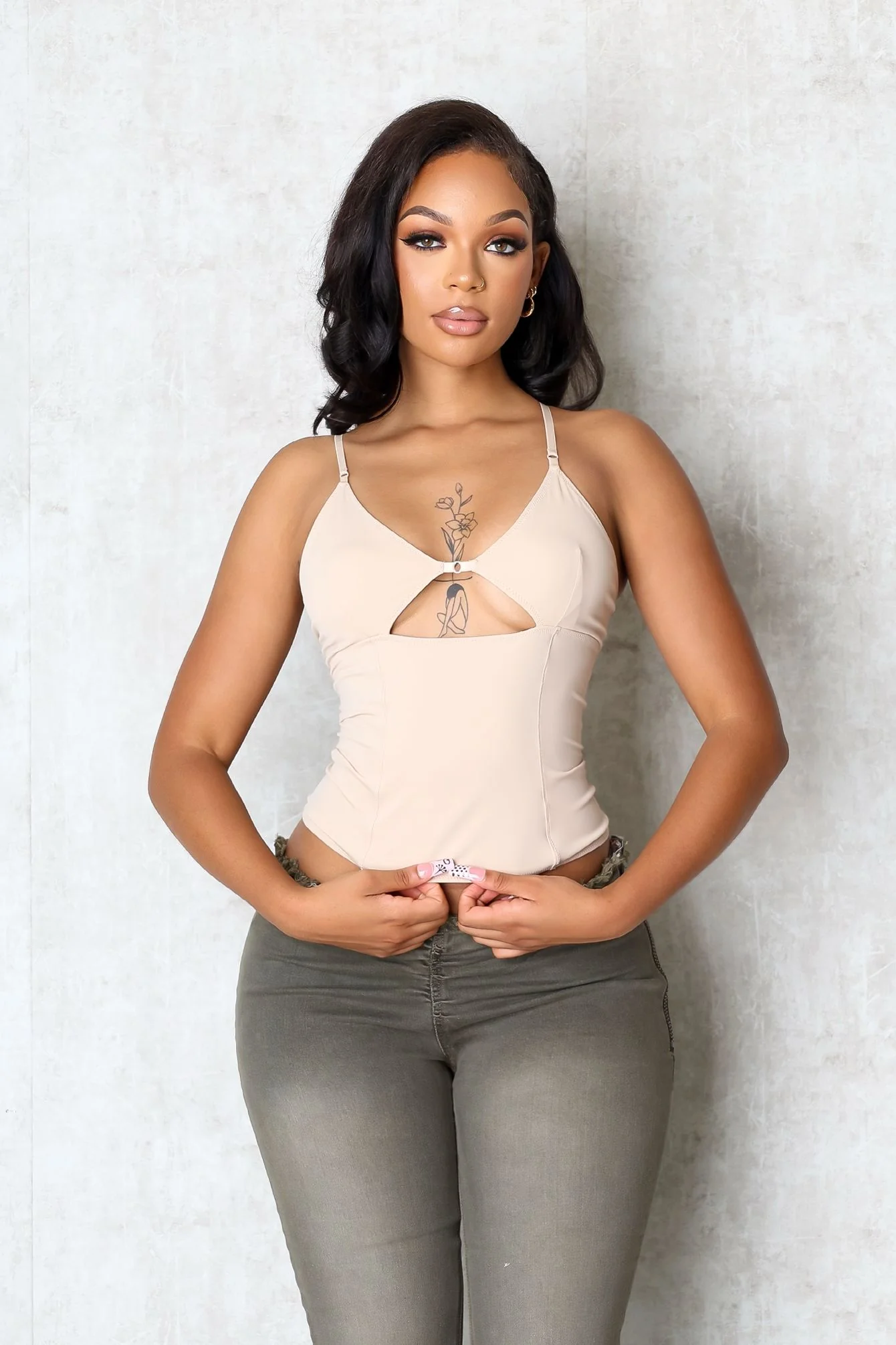 Mono Cut Out Cami Top