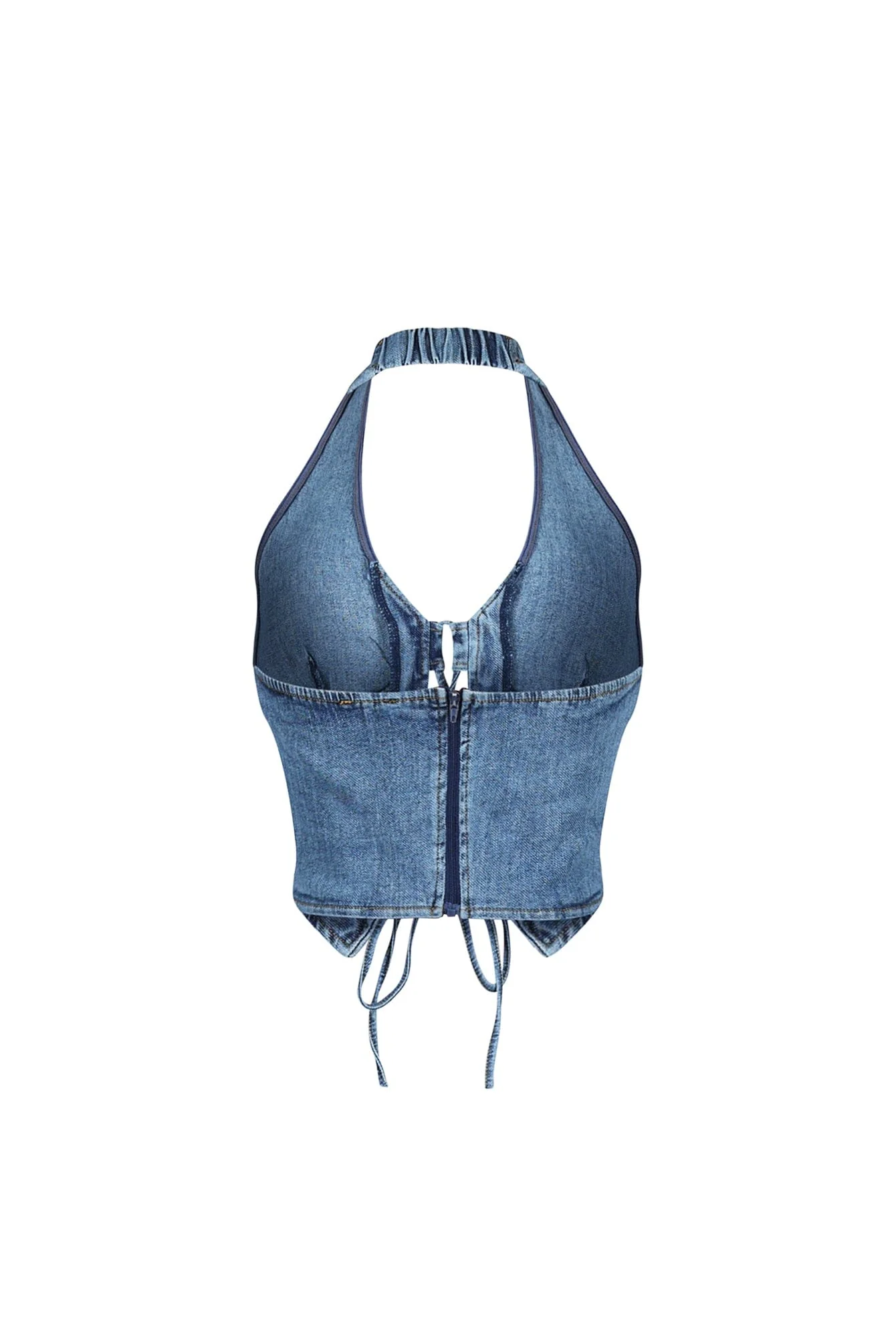 6018-Vivienne-Denim-Lace-Up-Vest-4.webp Vivienne Denim Lace Up Vest