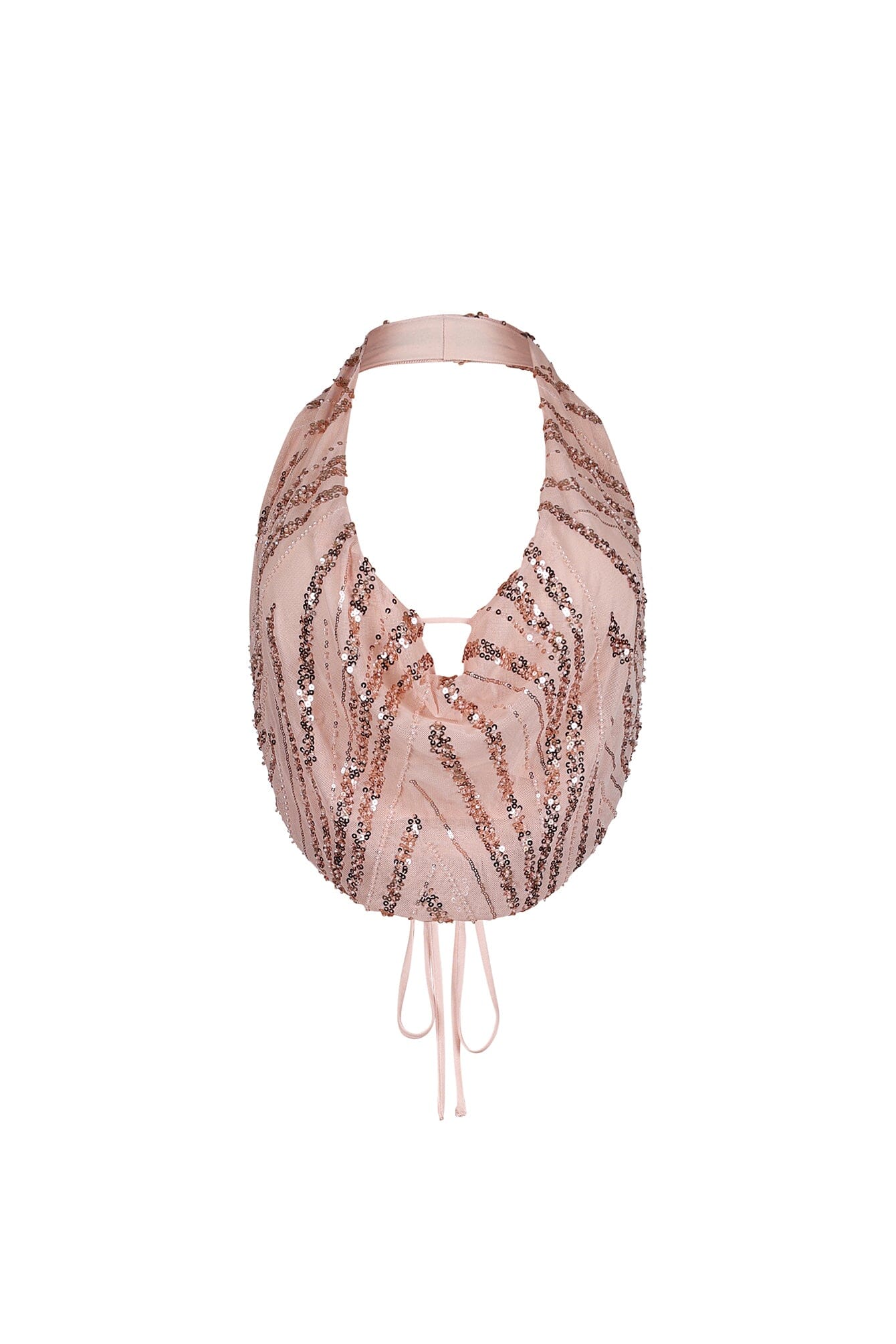 6282-Shimmering-Gold-Sequin-Halter-Mesh-Top-6.jpg Shimmering Gold Sequin Halter Mesh Top