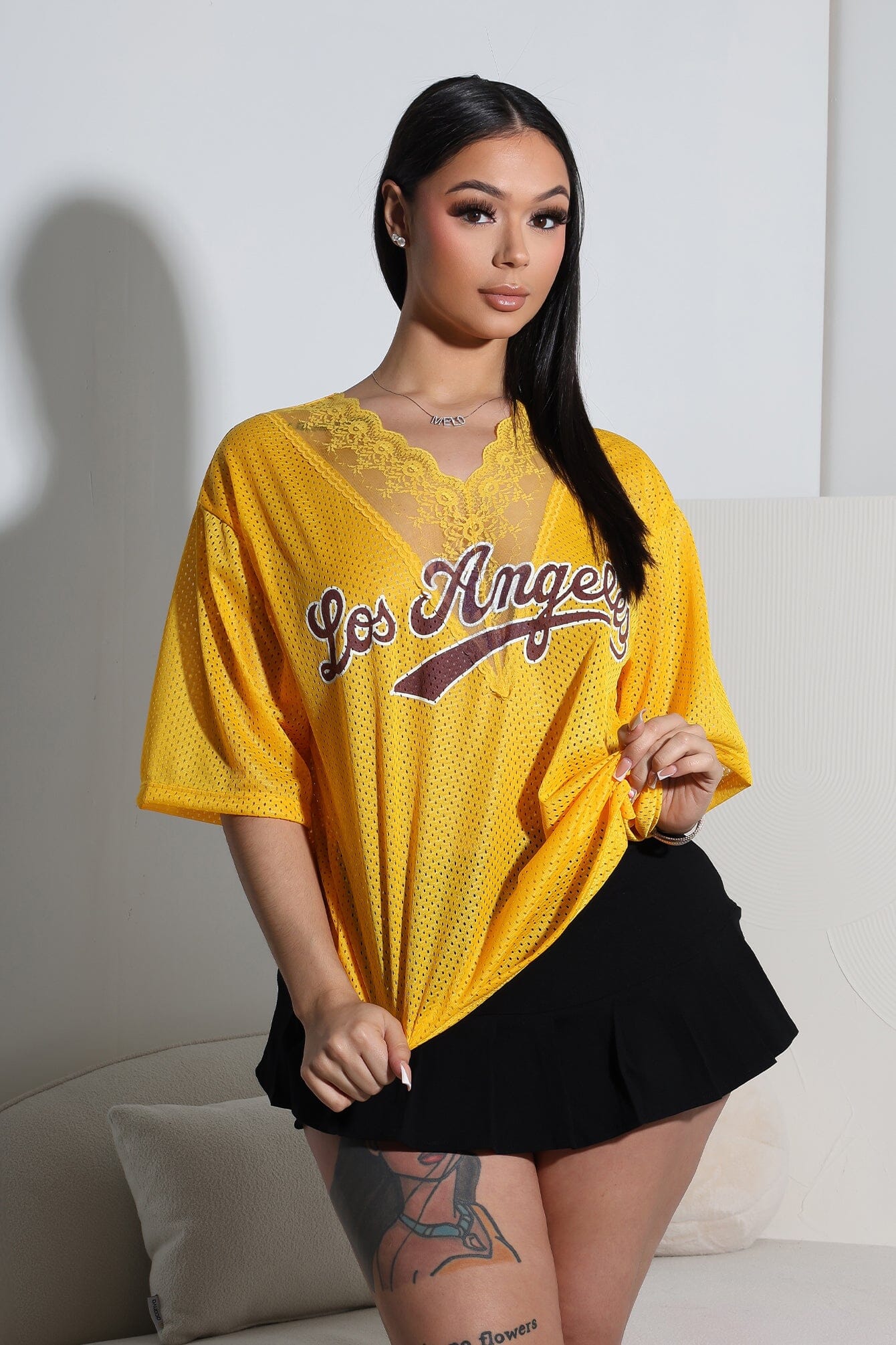 Doxy Los Angeles Lace Jersey Top