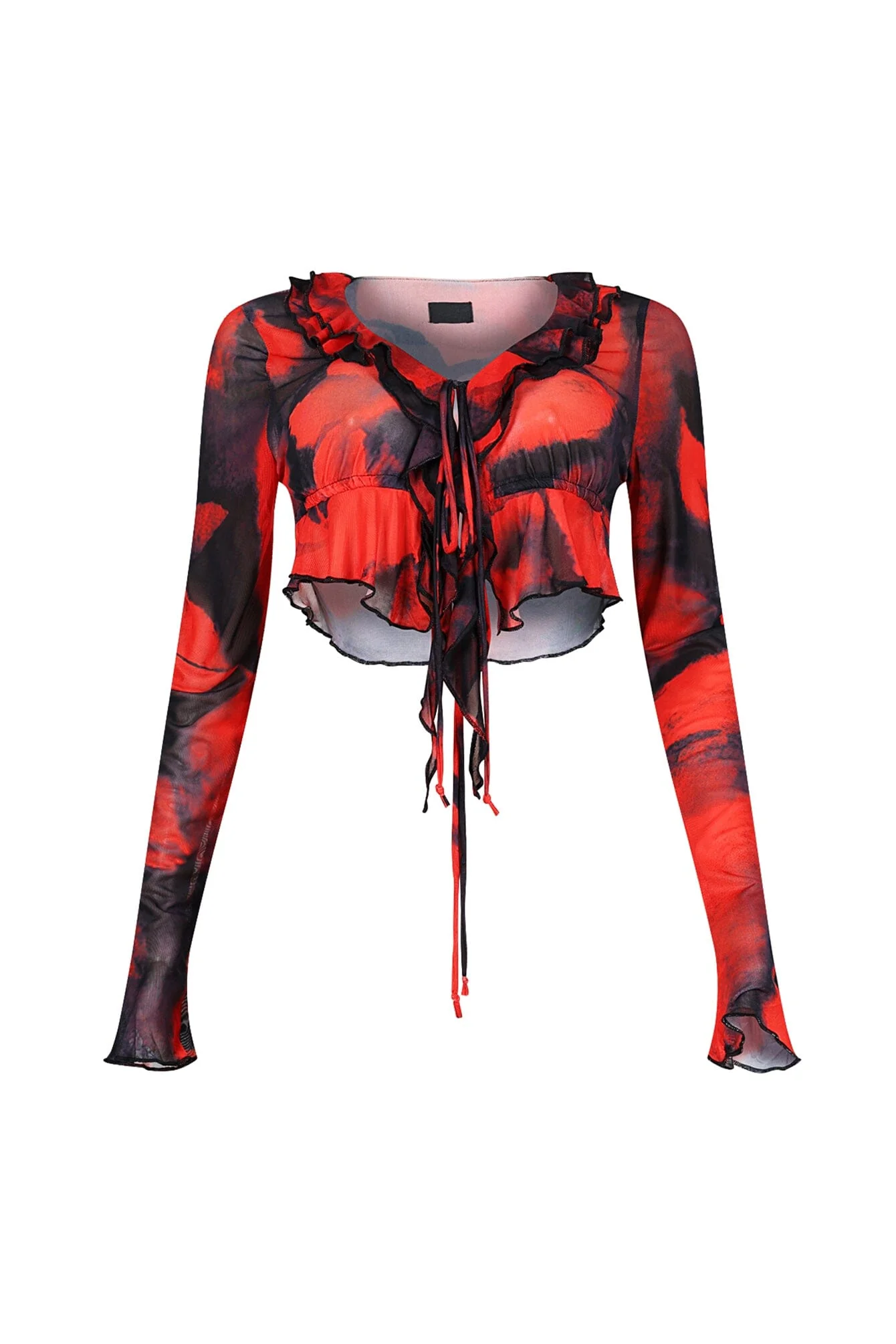 6511-Amelia-Mesh-Print-Ruffle-Top-4.webp Amelia Mesh Print Ruffle Top