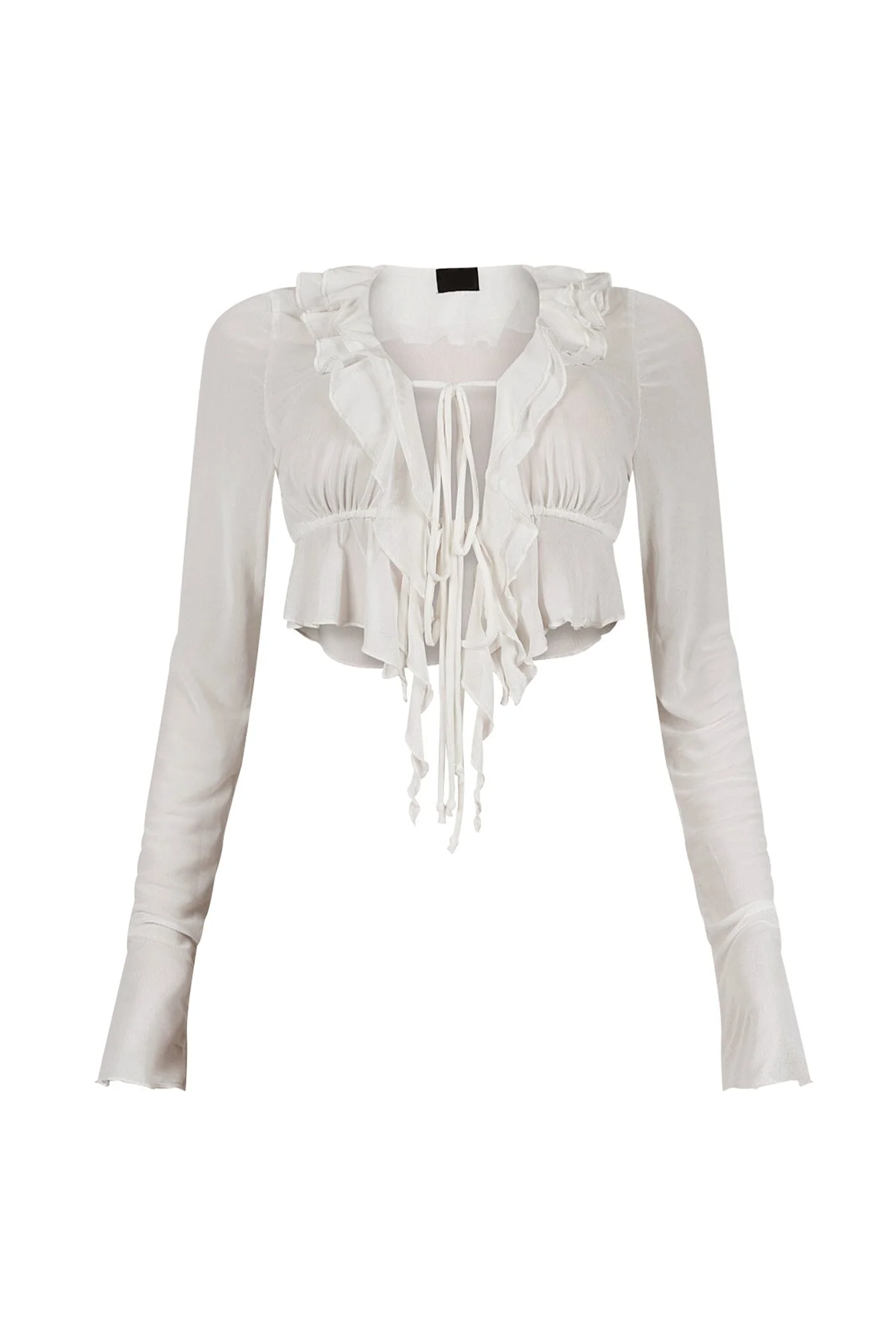 6519-Johanna-Mesh-Ruffle-Blouse-Top-5.webp Johanna Mesh Ruffle Blouse Top