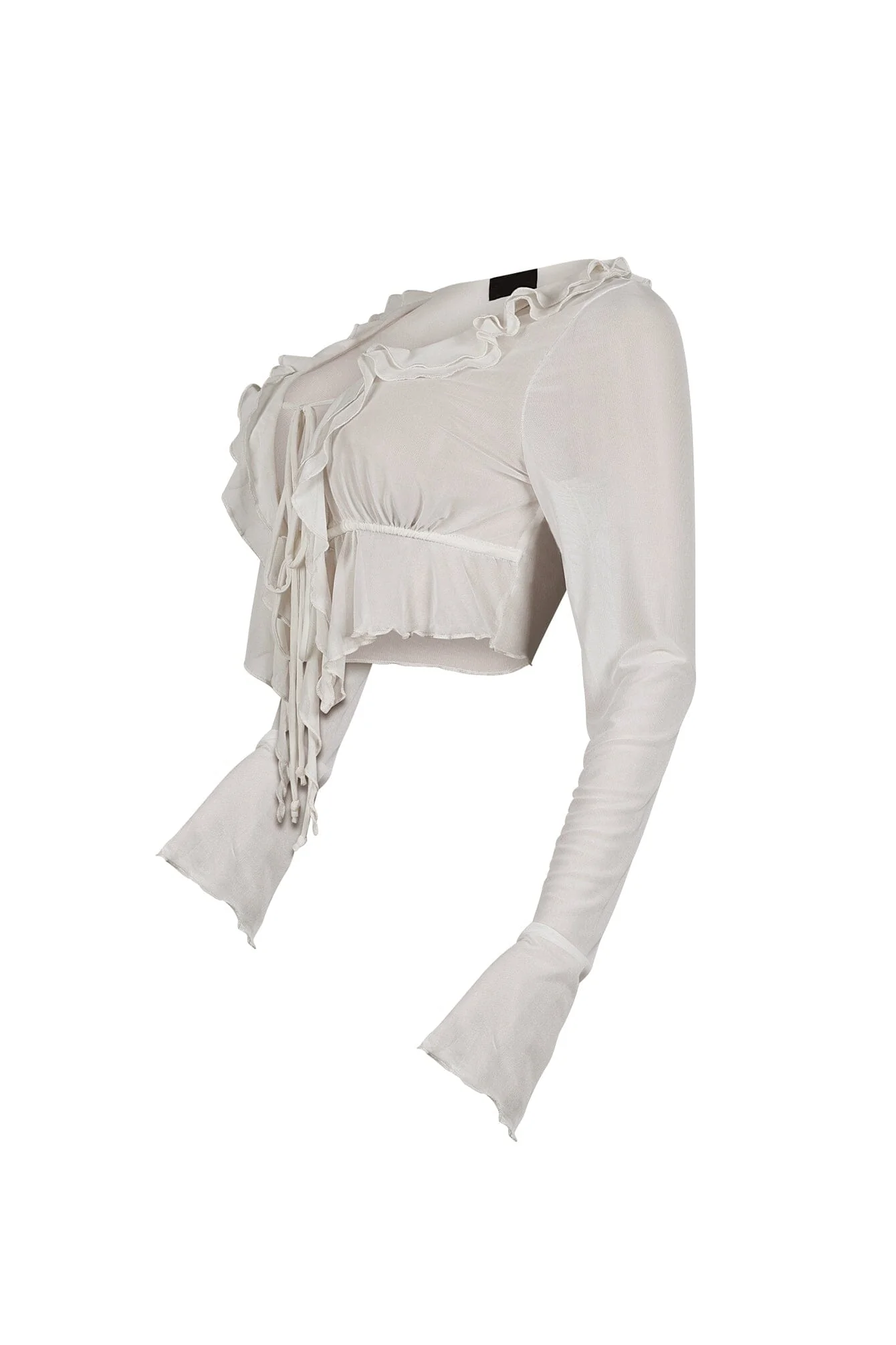 6519-Johanna-Mesh-Ruffle-Blouse-Top-7.webp Johanna Mesh Ruffle Blouse Top