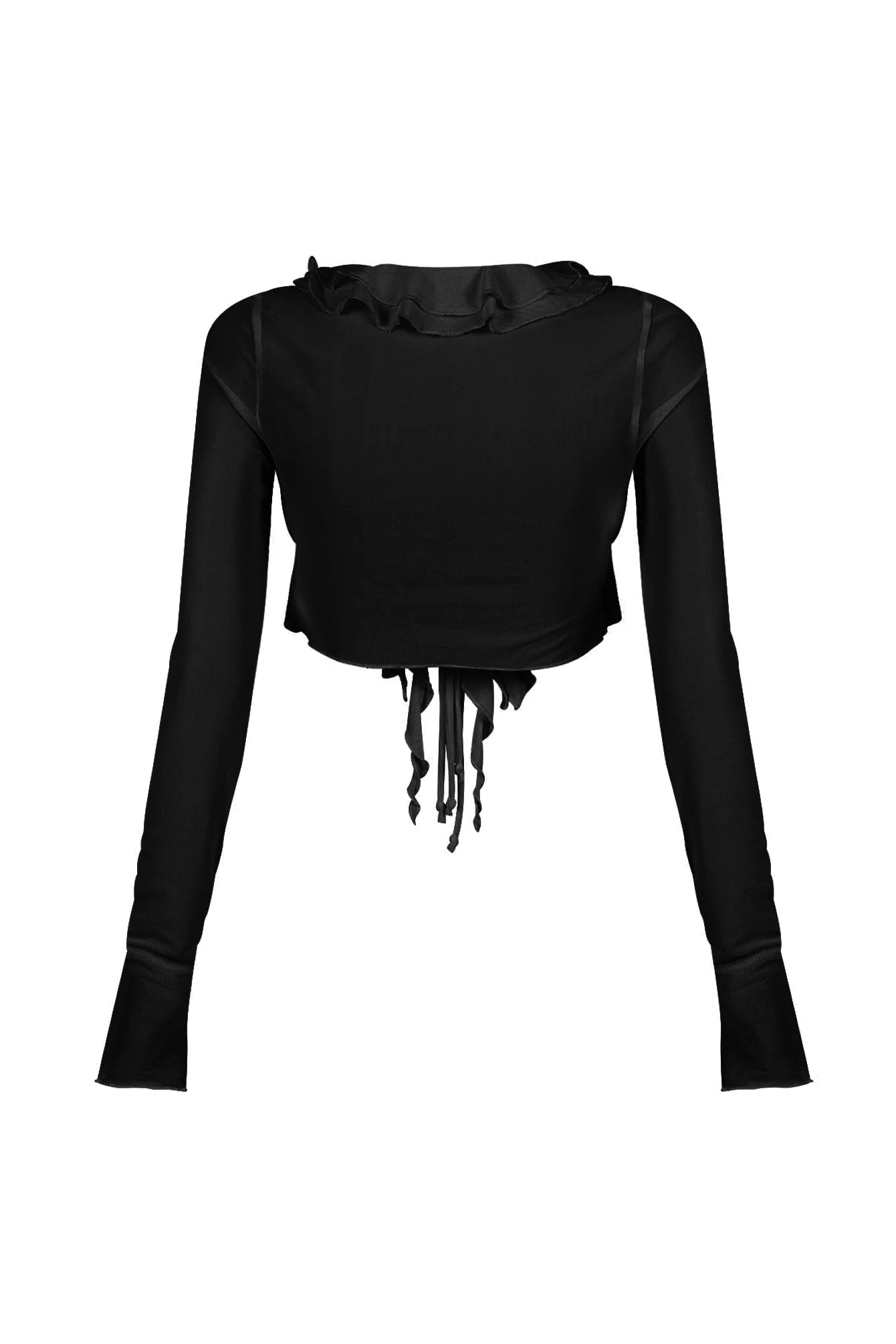 6519-Johanna-Mesh-Ruffle-Blouse-Top-8.webp Johanna Mesh Ruffle Blouse Top