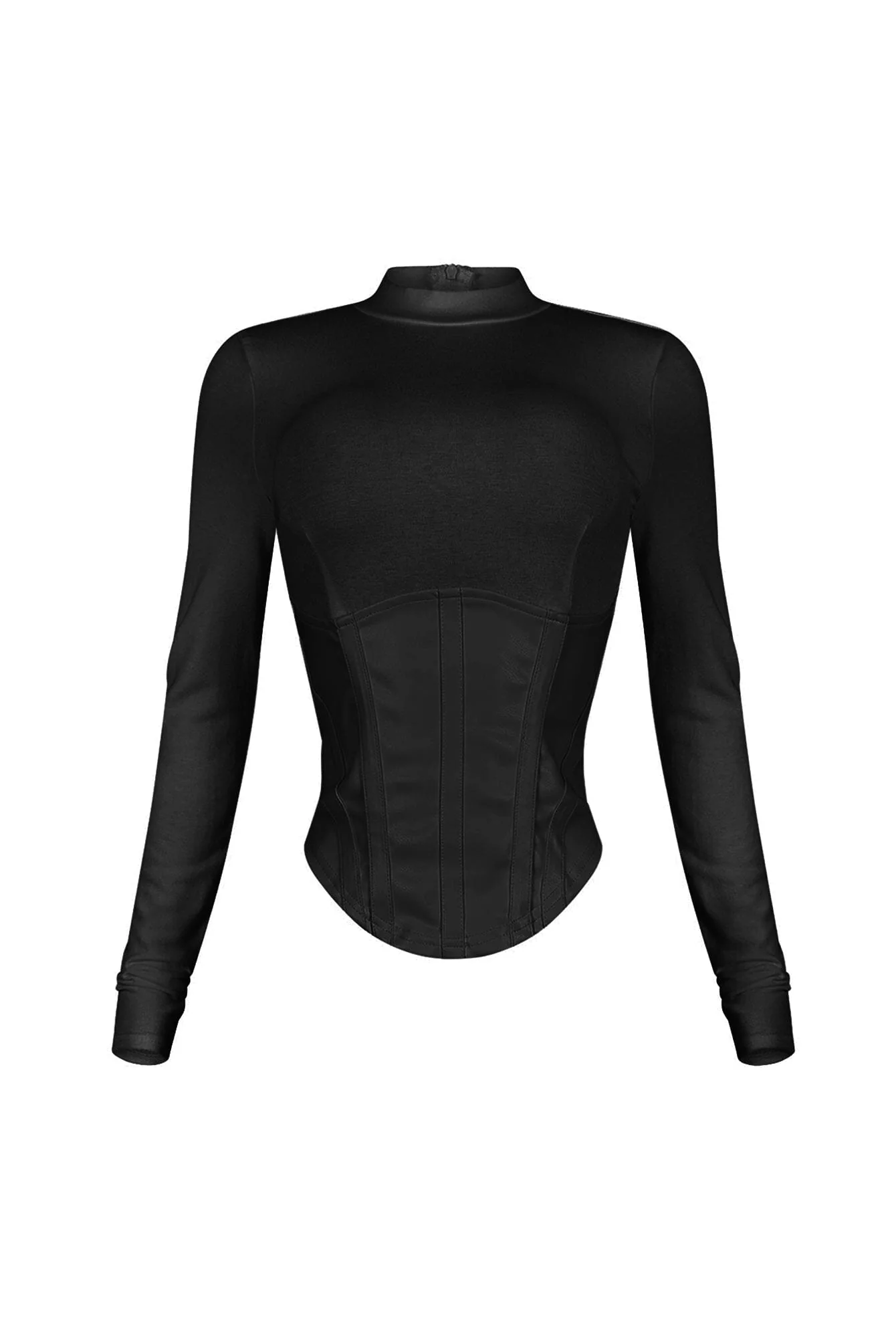 6562-Iliana-Faux-Leather-Corset-Contrast-Top-3.webp Iliana Faux Leather Corset Contrast Top