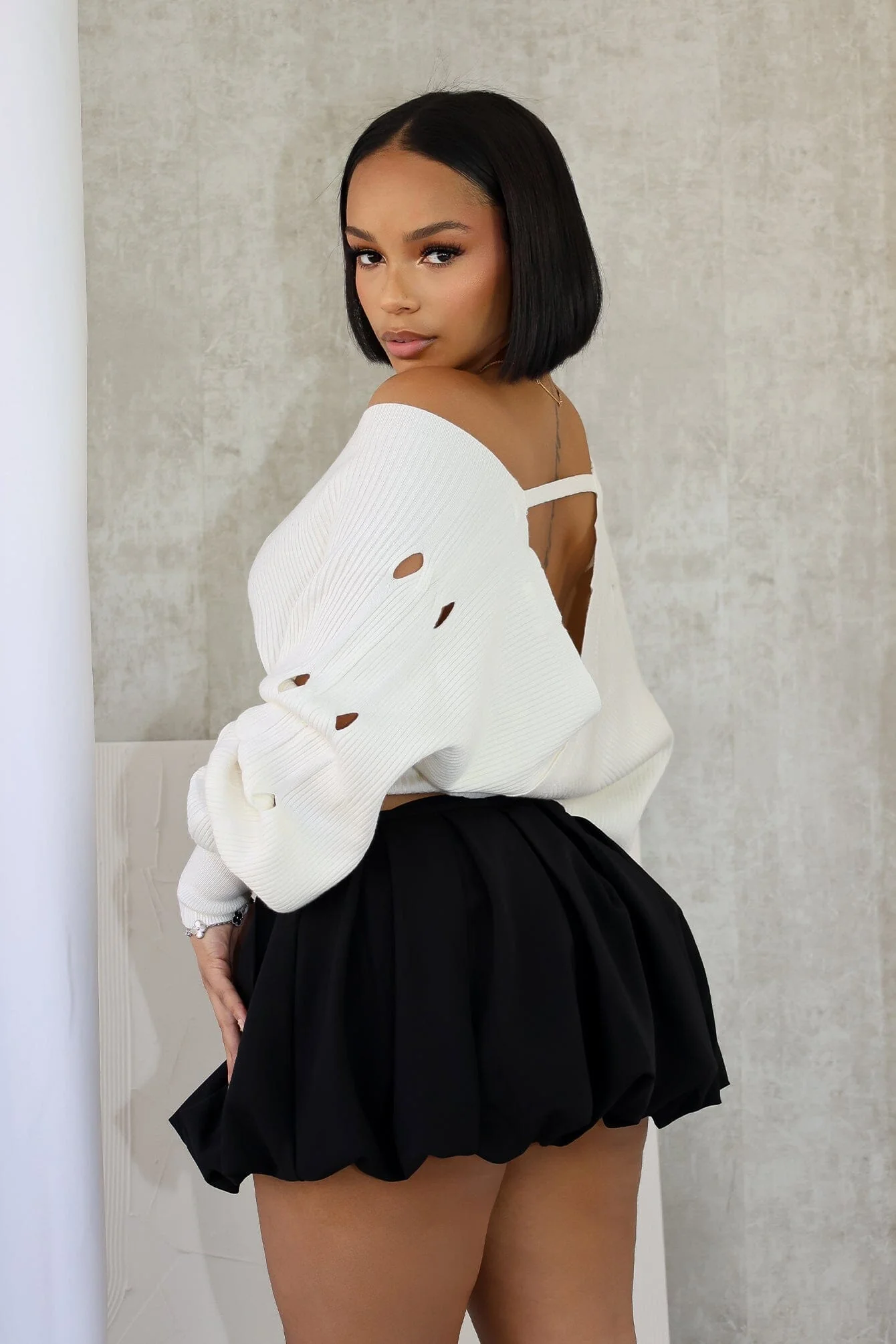 6642-Vanessa-Off-Shoulder-Sleeve-Cutout-Sweater-5.webp Vanessa Off Shoulder Sleeve Cutout Sweater