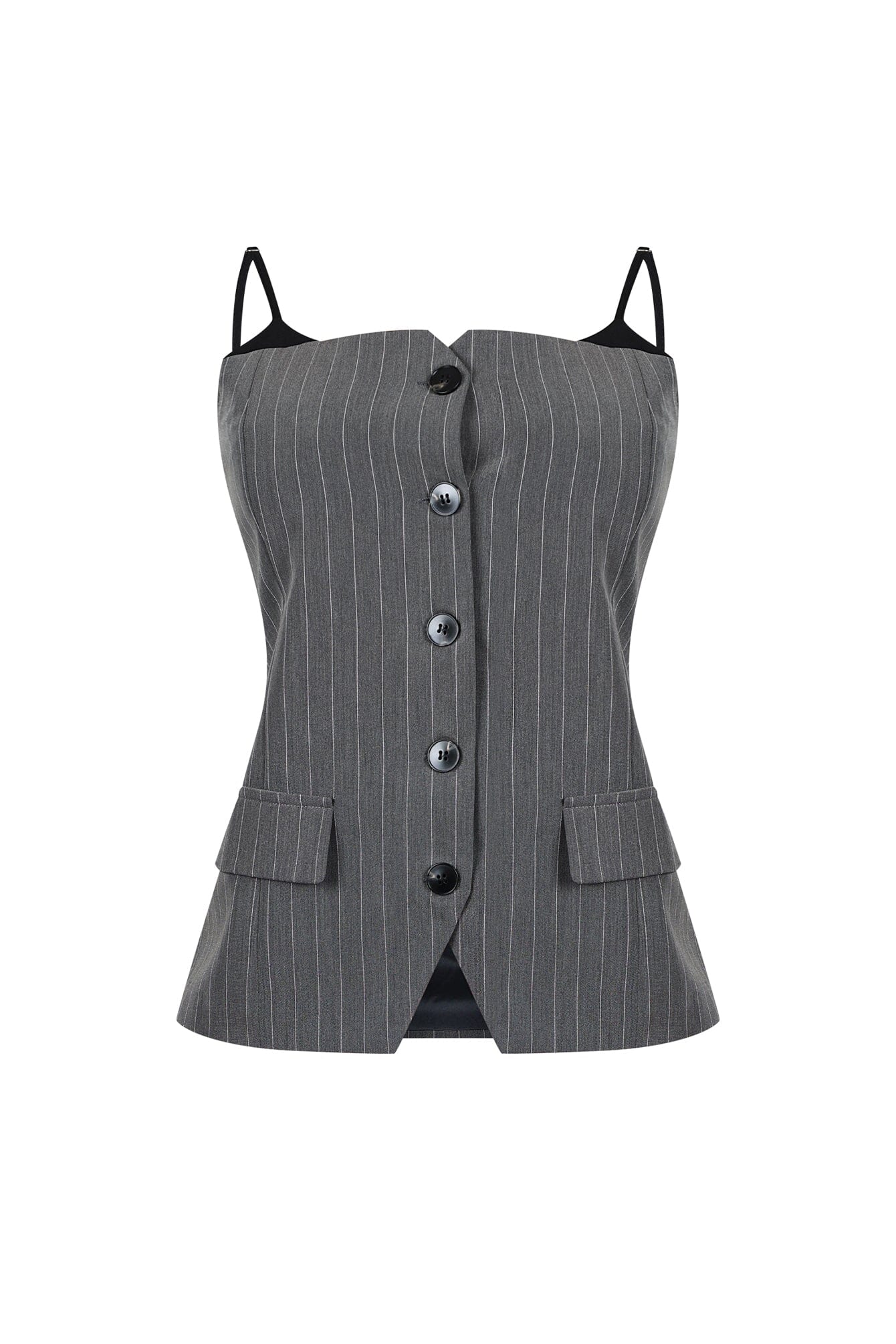 Camilia Pin Stripe Woven Tailored Top