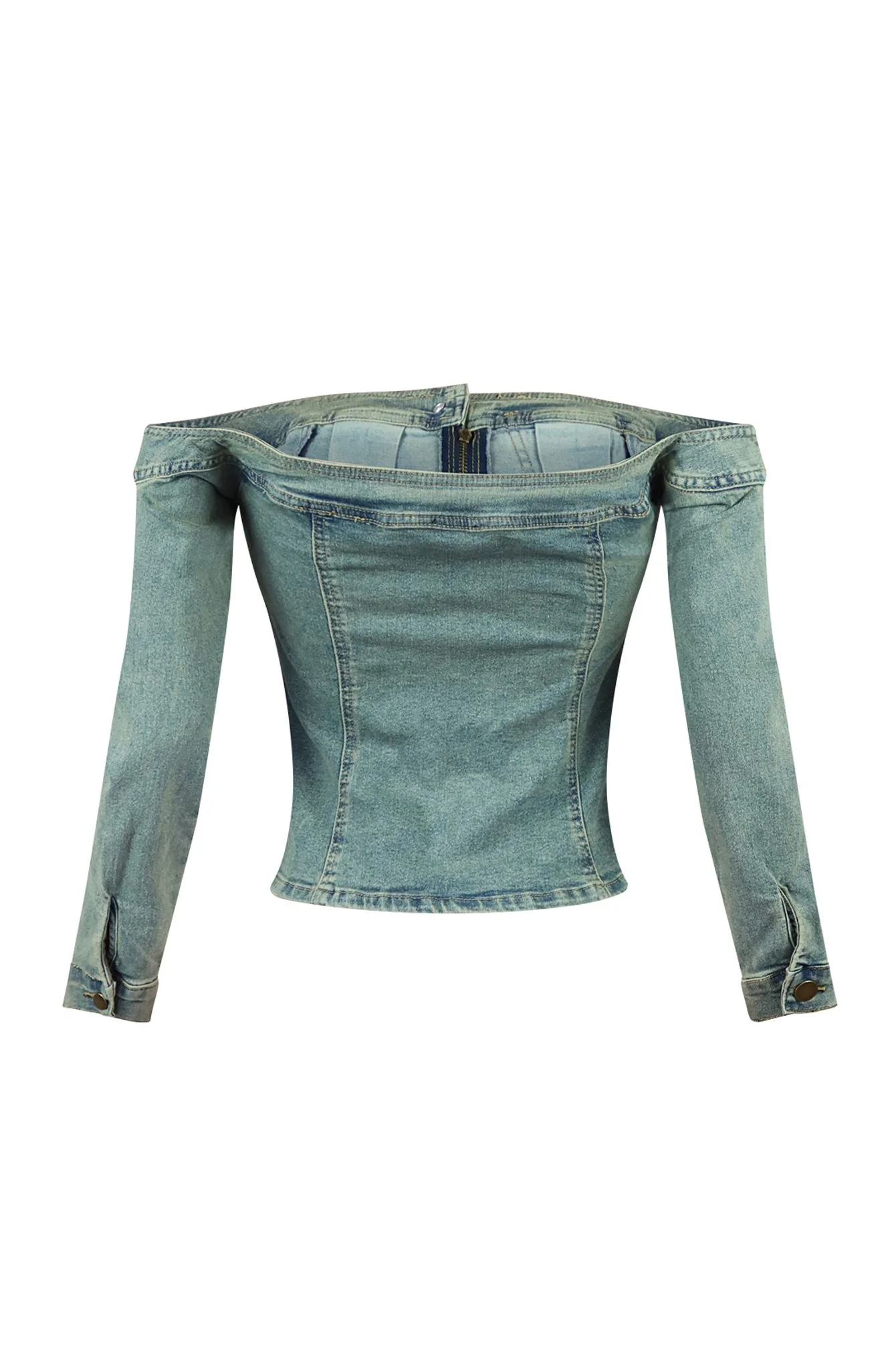 6853-Palmer-Vintage-Washed-Off-Shoulder-Denim-Top-4.webp Palmer Vintage Washed Off Shoulder Denim Top