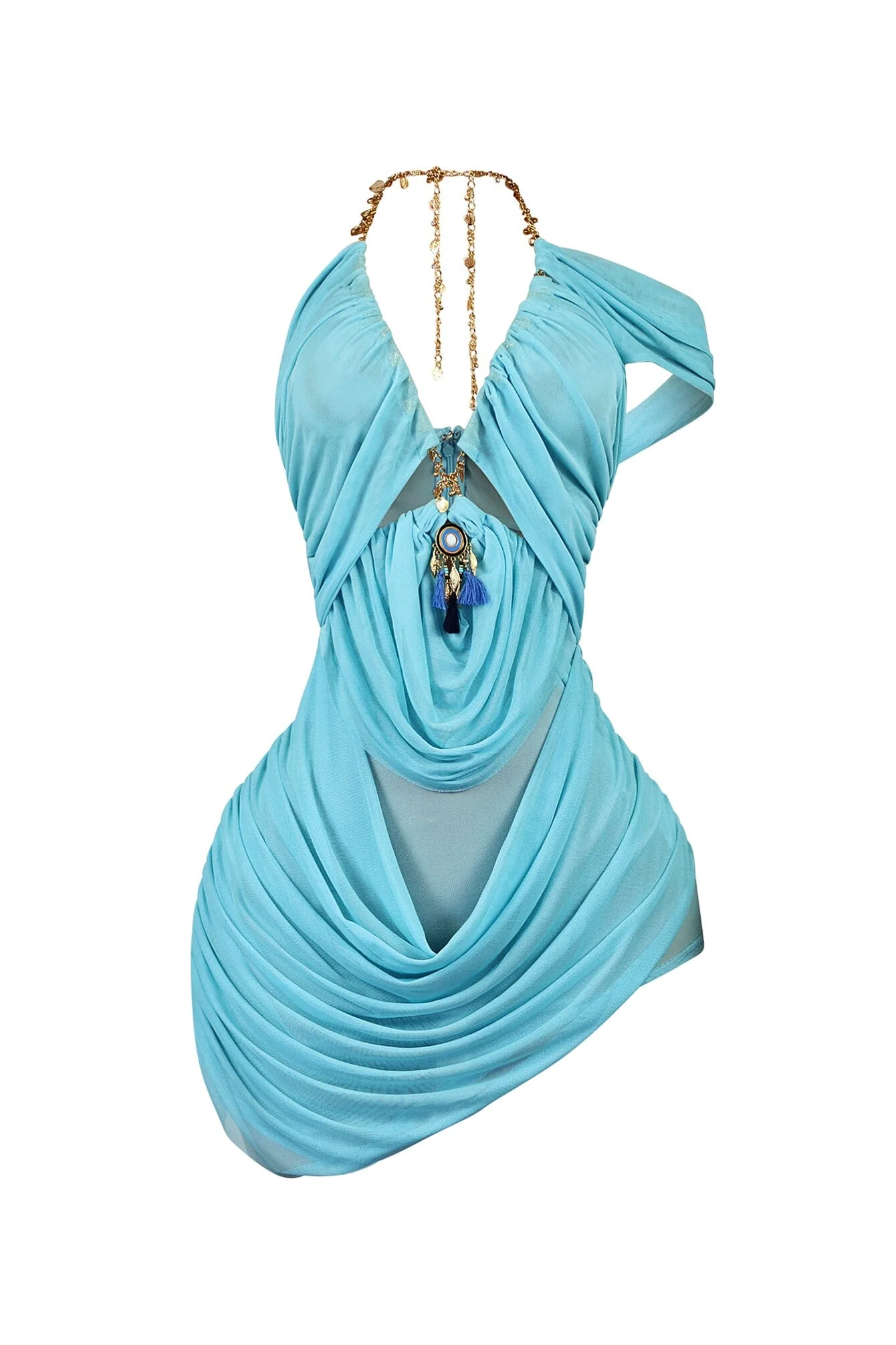 6979-Look-Again-Mesh-Halter-Mini-Dress-8.webp Look Again Mesh Halter Mini Dress