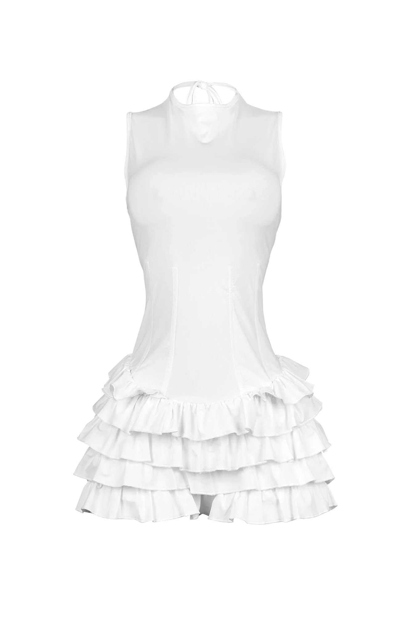 7047-Annie-Nylon-Ruffle-Mini-Dress-6.webp Annie Nylon Ruffle Mini Dress
