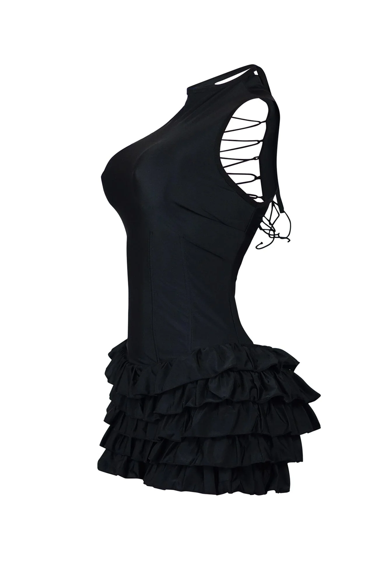 7047-Annie-Nylon-Ruffle-Mini-Dress-7.webp Annie Nylon Ruffle Mini Dress