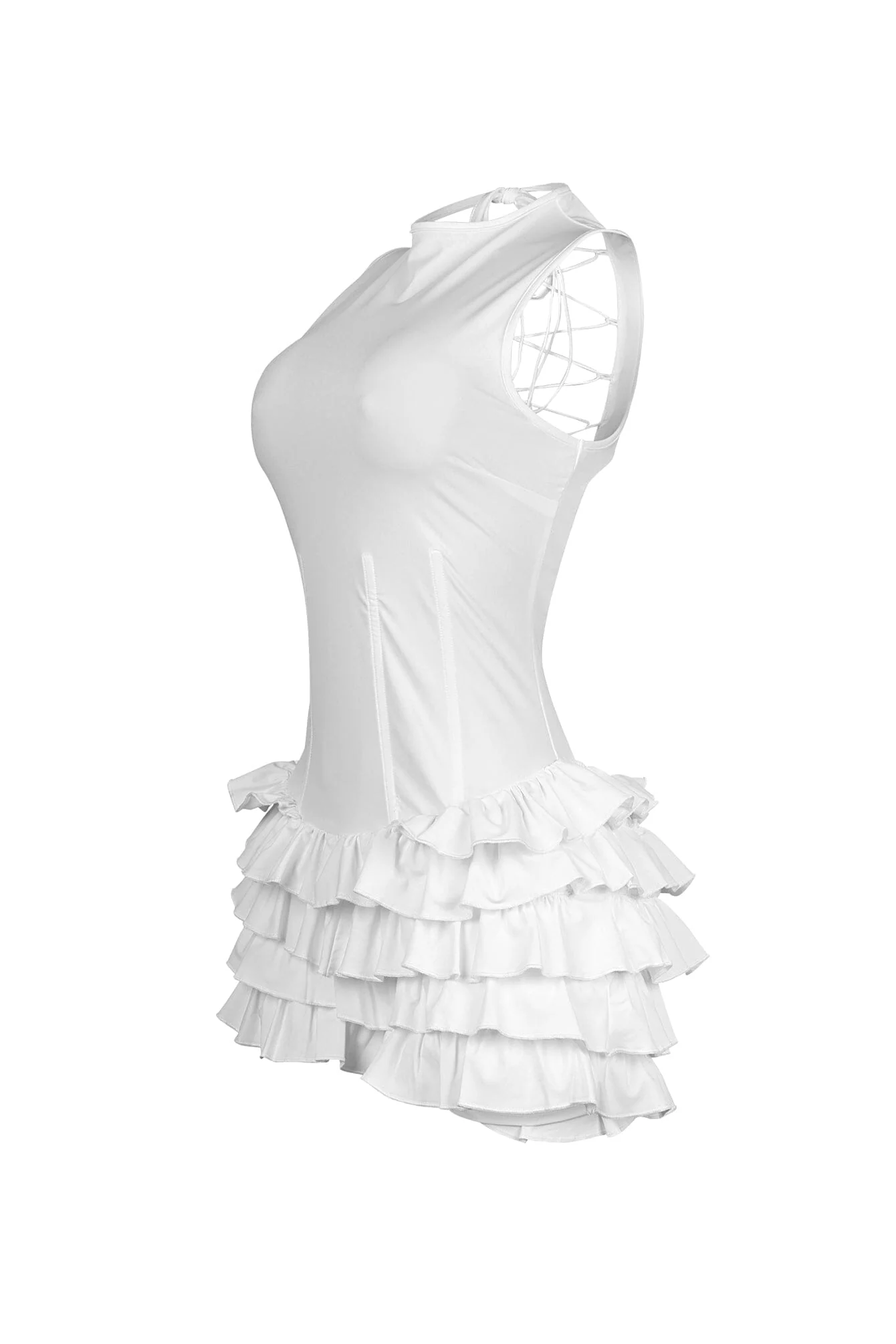 7047-Annie-Nylon-Ruffle-Mini-Dress-8.webp Annie Nylon Ruffle Mini Dress