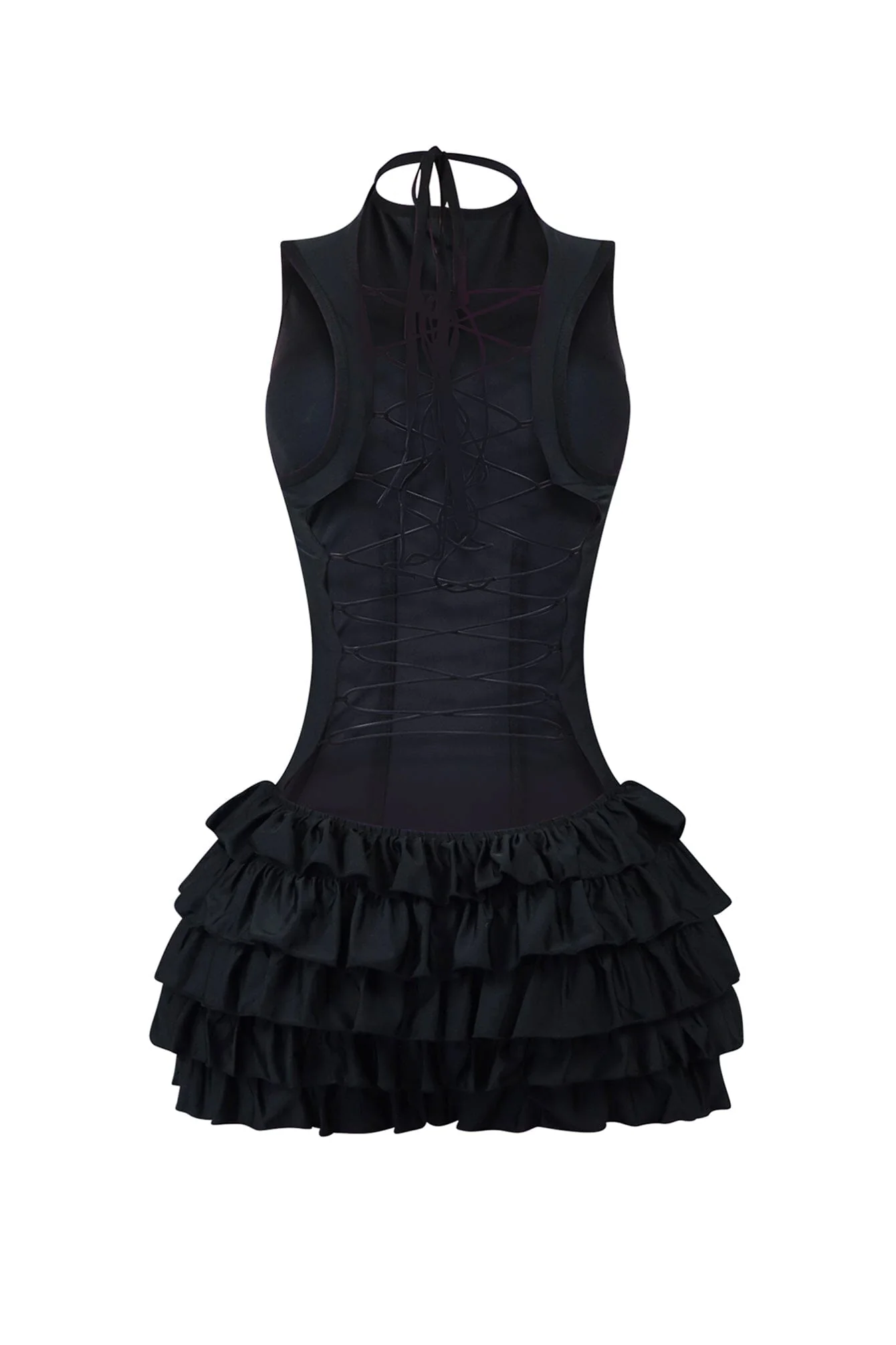 7047-Annie-Nylon-Ruffle-Mini-Dress-9.webp Annie Nylon Ruffle Mini Dress