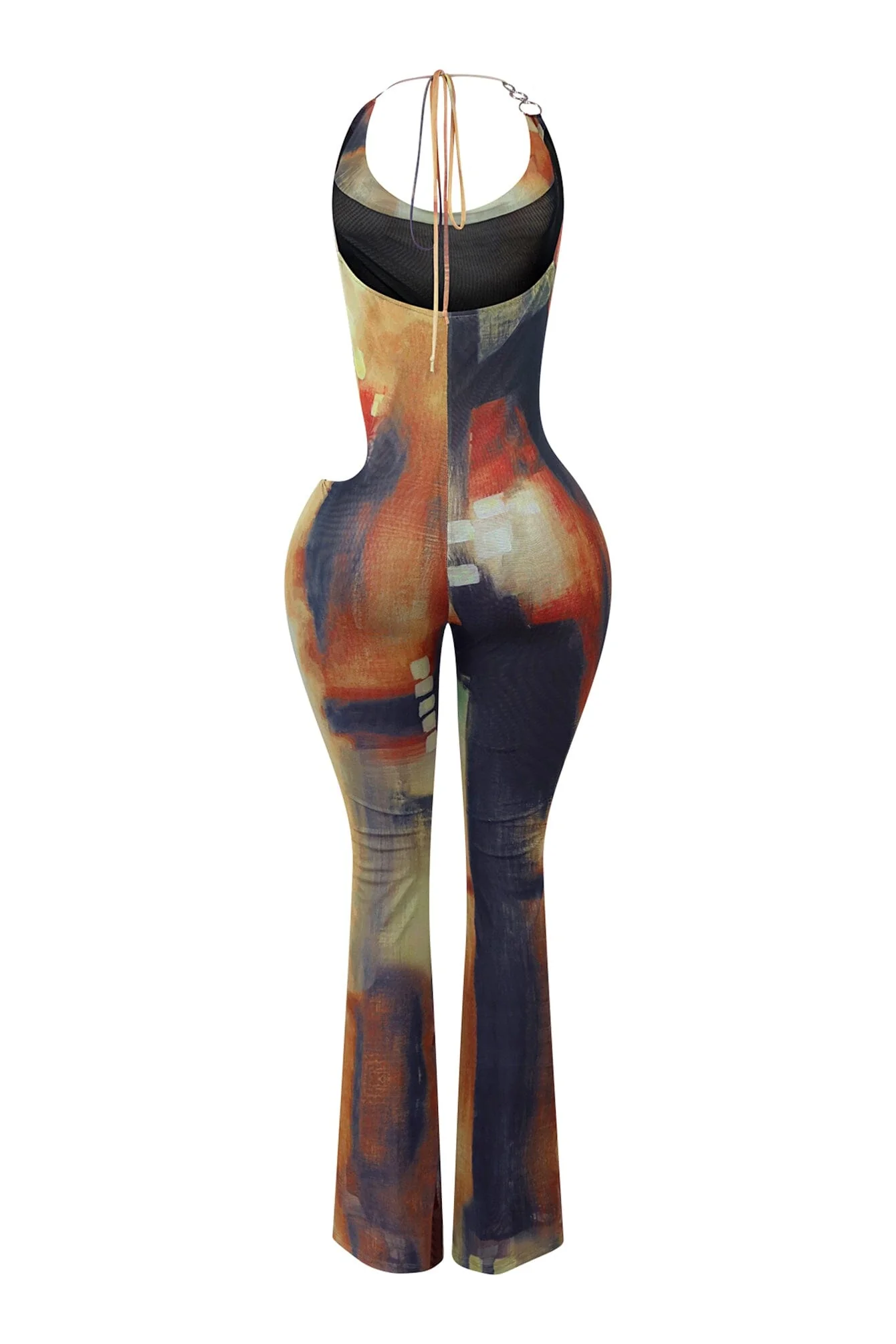 7089-Good-4-U-Print-Mesh-Cowl-Neck-Jumpsuit-5.webp Good 4 U Print Mesh Cowl Neck Jumpsuit