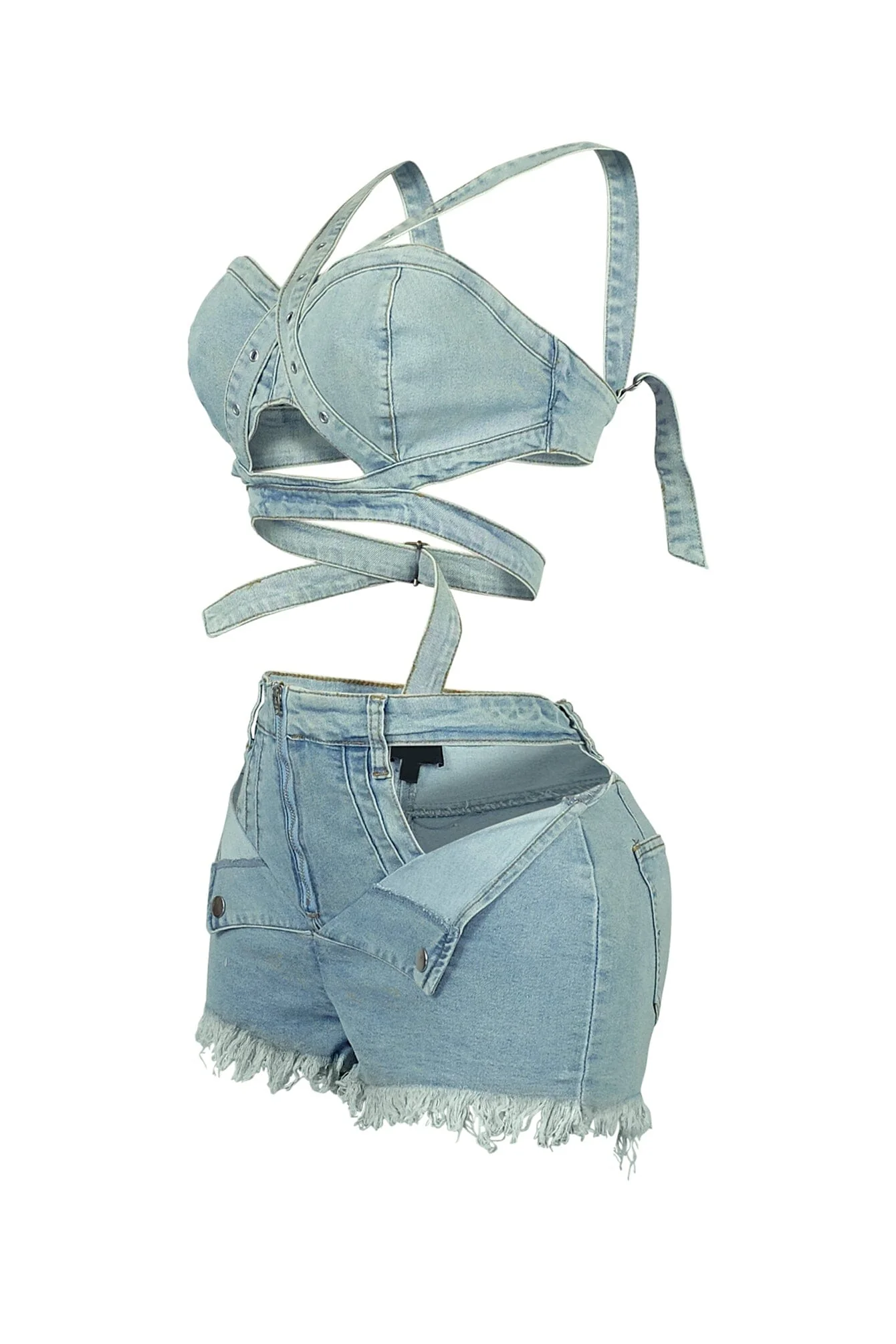7156-Stop-Talking-Denim-Top-Cut-Out-Shorts-SET-5.webp Stop Talking Denim Top & Cut Out Shorts SET
