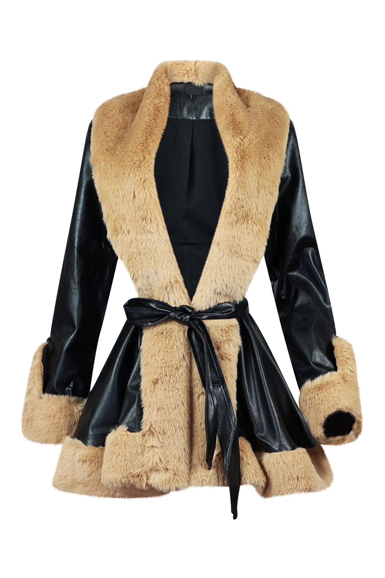 716-Bronx-PU-Faux-Fur-Flare-Coat-4.webp Bronx PU Faux Fur Flare Coat