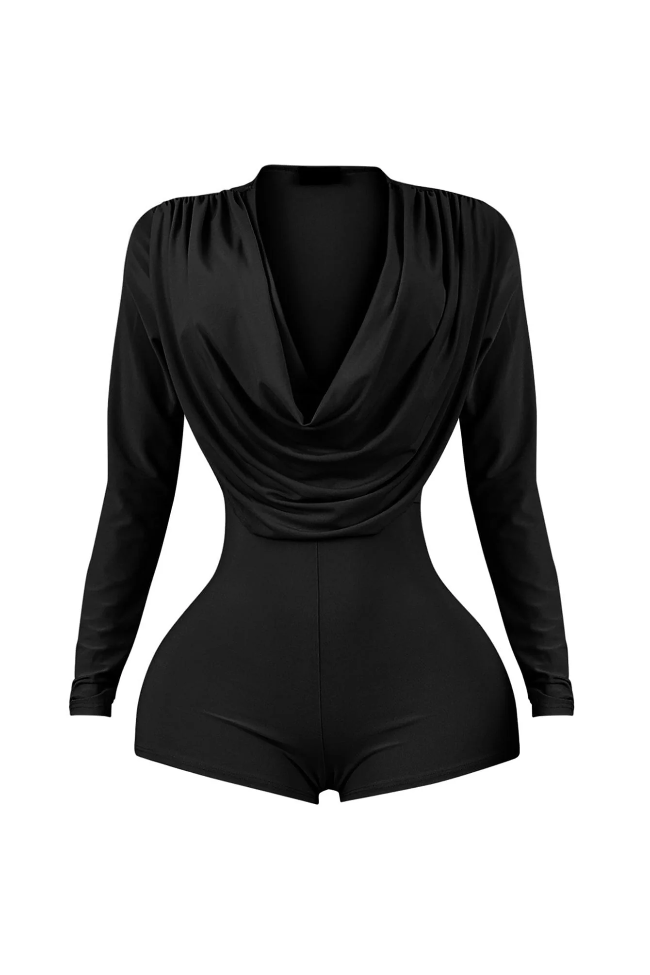 7185-Aries-Long-Sleeve-Cowl-Neck-Romper-5.webp Aries Long Sleeve Cowl Neck Romper