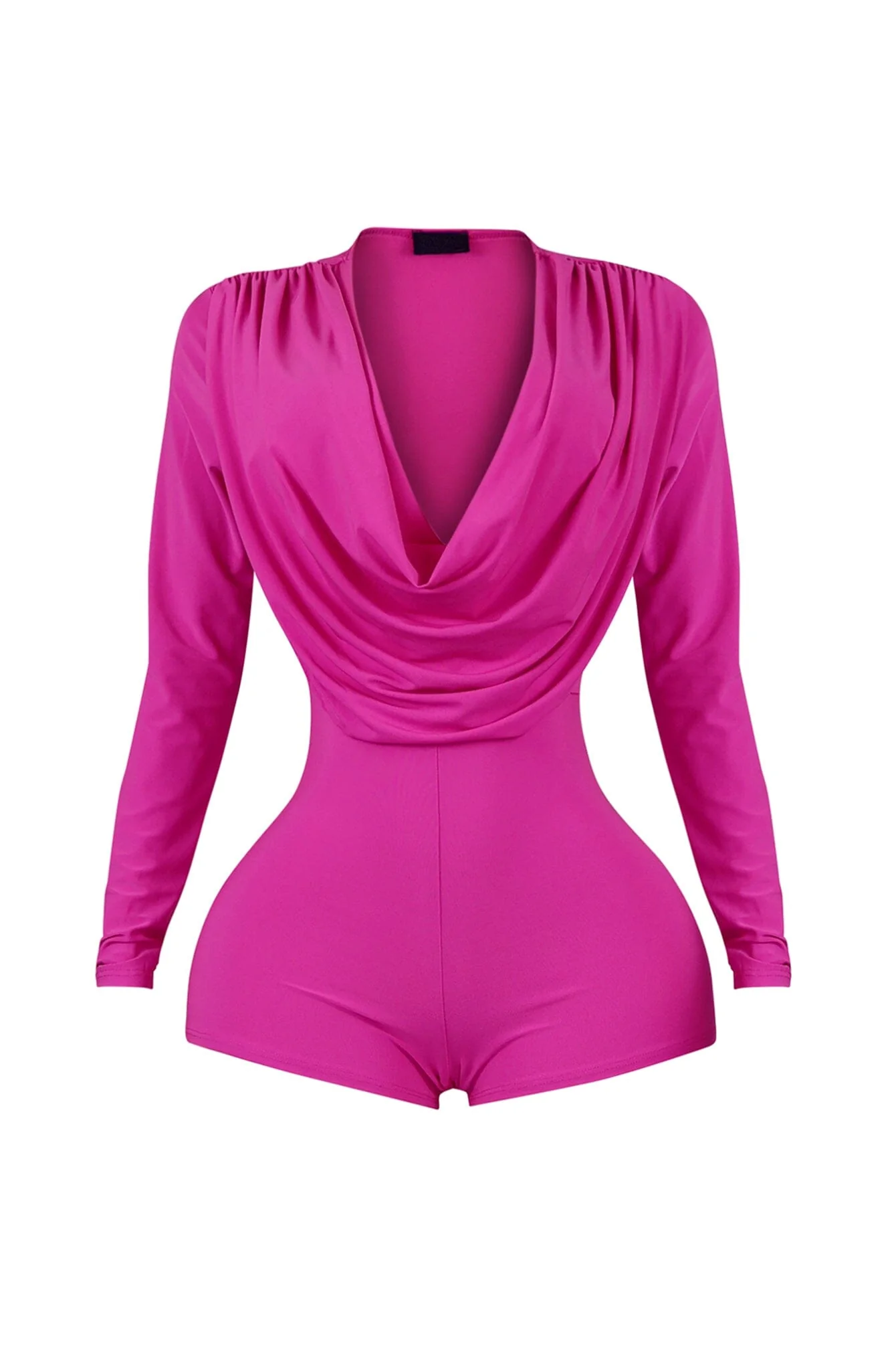7185-Aries-Long-Sleeve-Cowl-Neck-Romper-6.webp Aries Long Sleeve Cowl Neck Romper