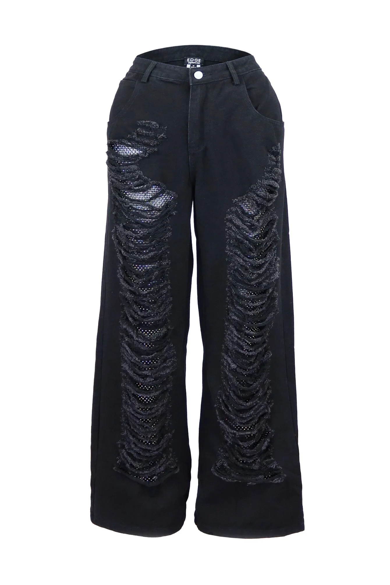 7293-Avalyn-Distressed-Rhinestone-Fishnet-Jeans-6.webp Avalyn Distressed Rhinestone Fishnet Jeans