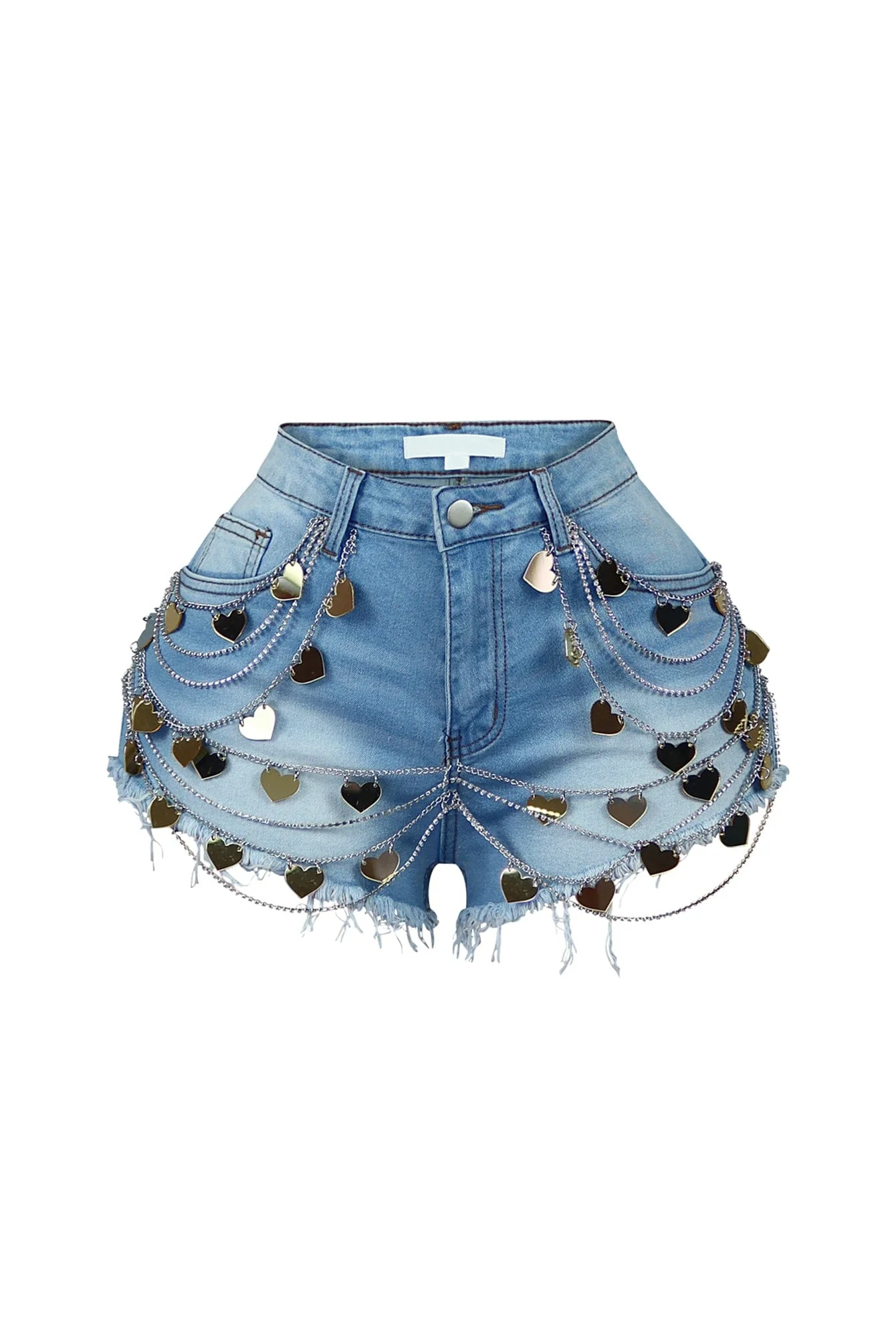 7334-Stormi-Heart-Chain-Draped-Denim-Shorts-3.webp Stormi Heart & Chain Draped Denim Shorts
