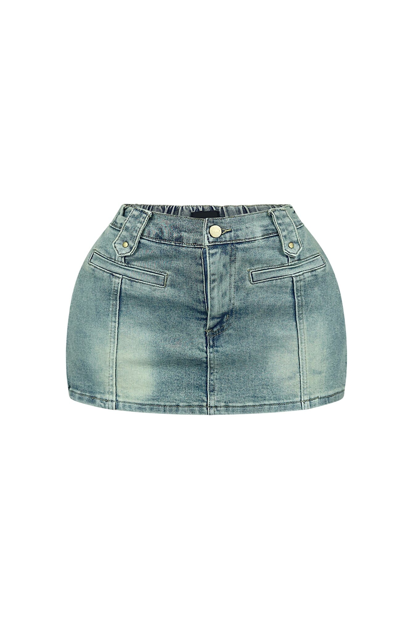 New Times Vintage Washed Denim Skort