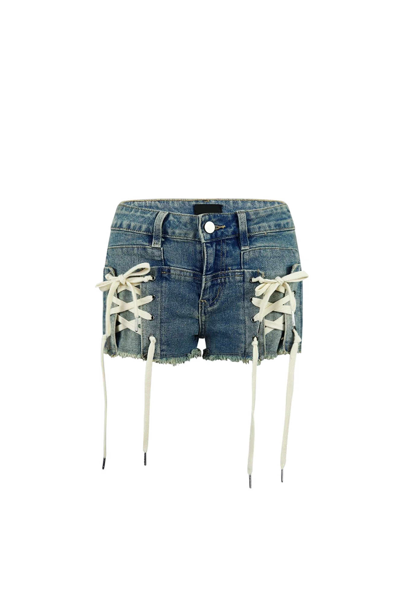 7484-Play-It-Lace-Up-Denim-Jean-Shorts-3.webp Play It Lace Up Denim Jean Shorts