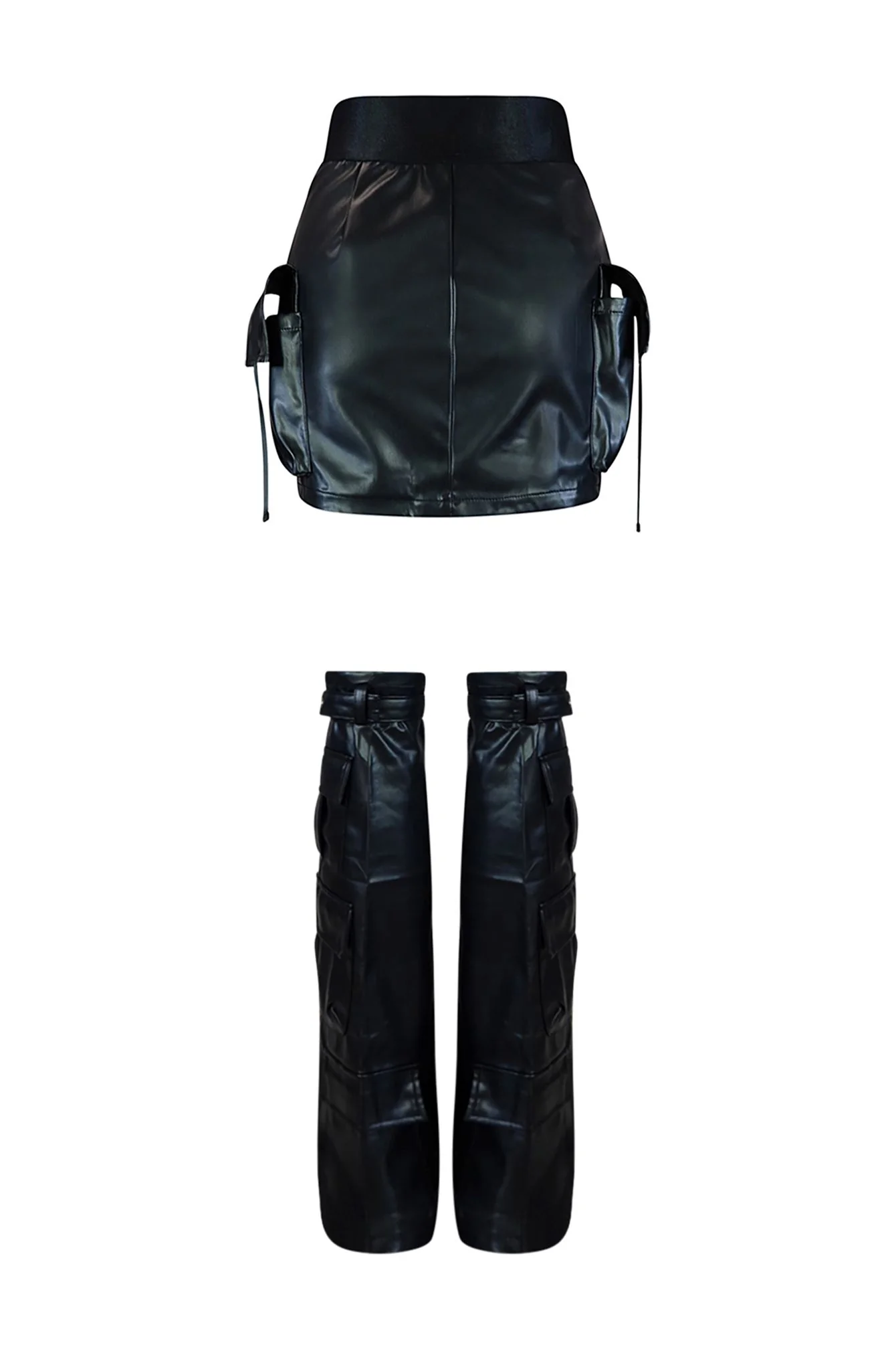 7641-Lucy-Faux-Leather-Skirt-With-Leg-Warmers-4.webp Lucy Faux Leather Skirt With Leg Warmers