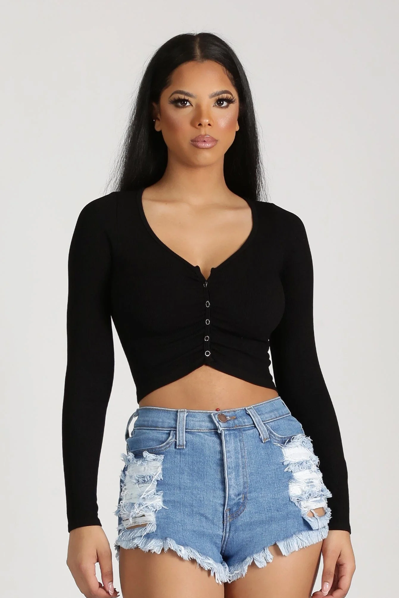 7877-The-Ocean-Distressed-Denim-Shorts-4.webp The Ocean Distressed Denim Shorts