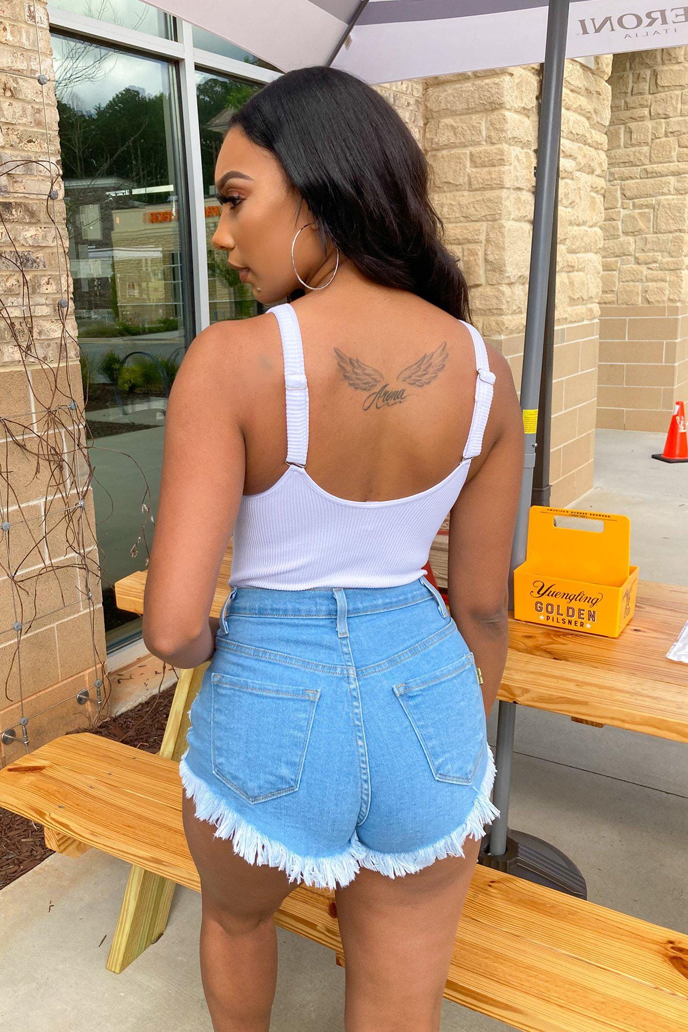 7877-The-Ocean-Distressed-Denim-Shorts-8.jpg The Ocean Distressed Denim Shorts