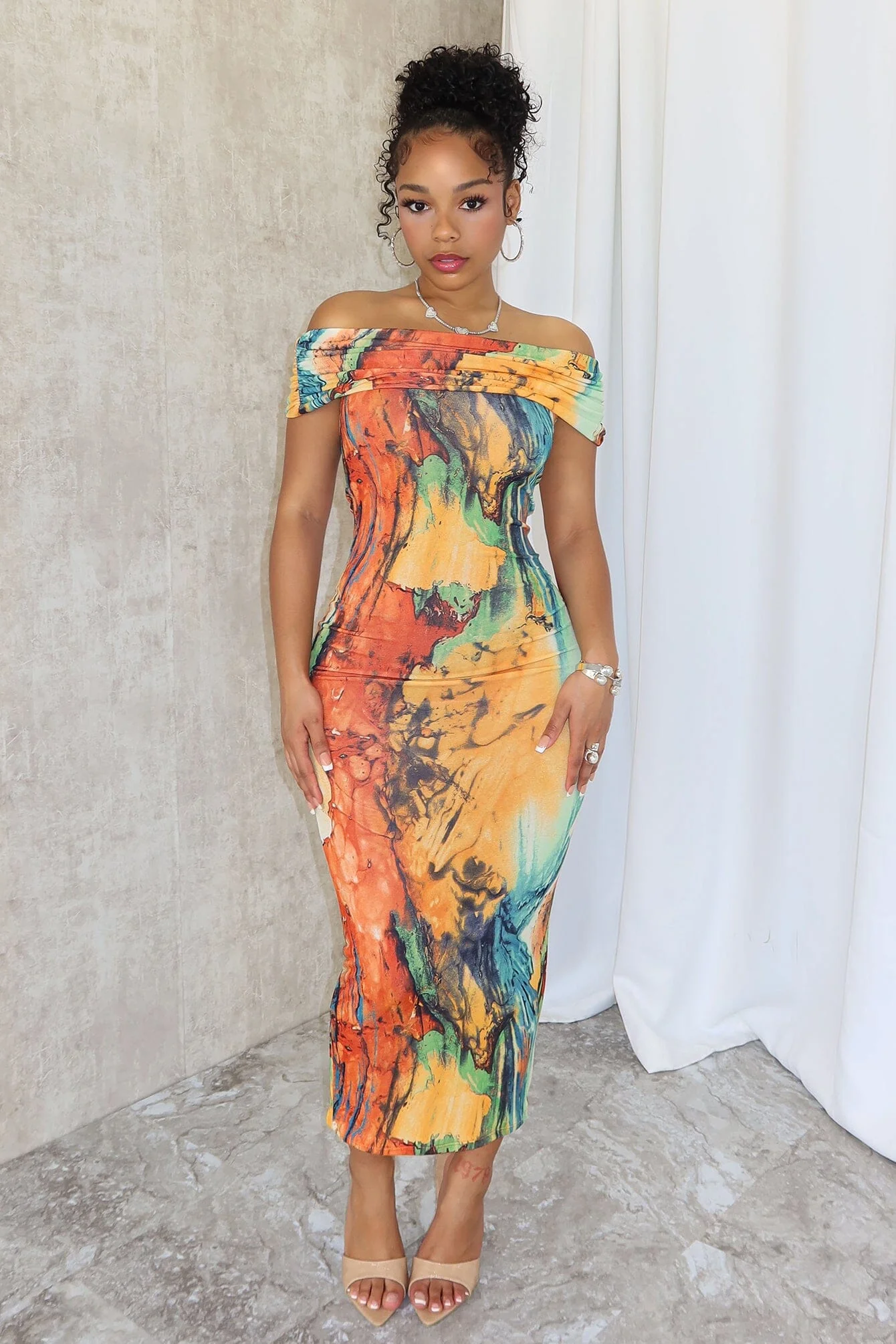 7938-Very-Tropical-Off-Shoulder-Sleeveless-Dress-4.webp Very Tropical Off Shoulder Sleeveless Dress