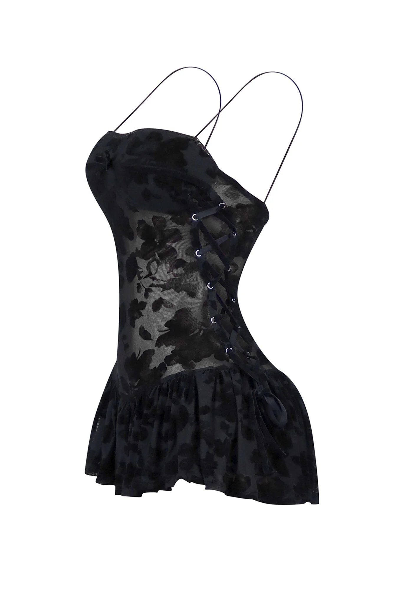 7973-Elisa-Mesh-Burnout-Lace-Up-Mini-Dress-10.webp Elisa Mesh Burnout Lace Up Mini Dress