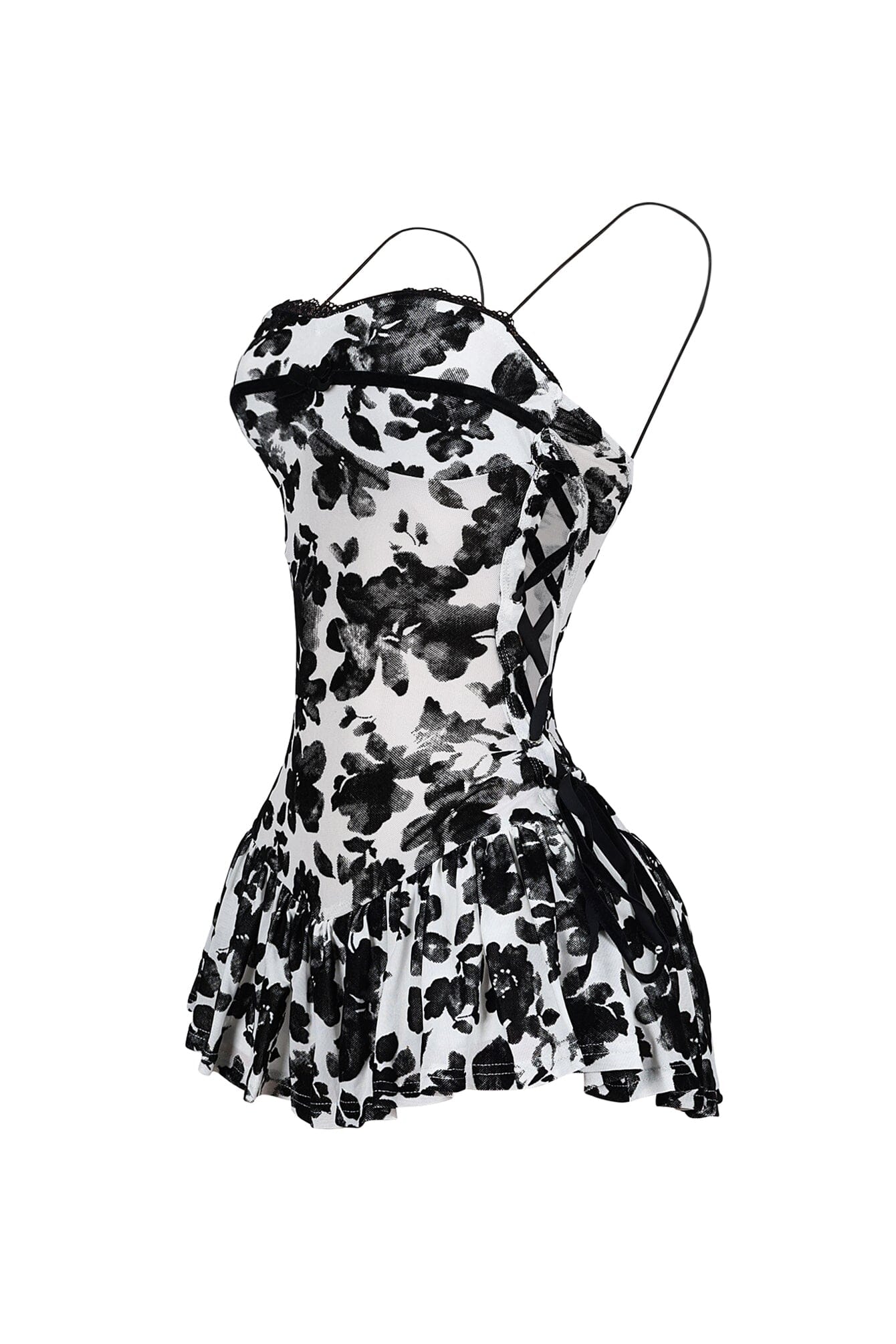 7973-Elisa-Mesh-Burnout-Lace-Up-Mini-Dress-12.jpg Elisa Mesh Burnout Lace Up Mini Dress