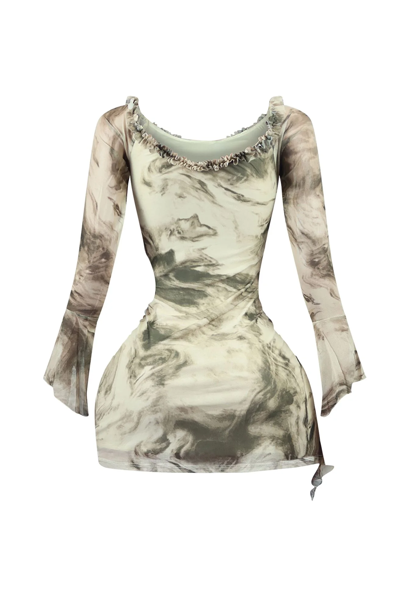 8071-Jude-Print-Mesh-Long-Sleeve-Ruffle-Dress-4.webp Jude Print Mesh Long Sleeve Ruffle Dress