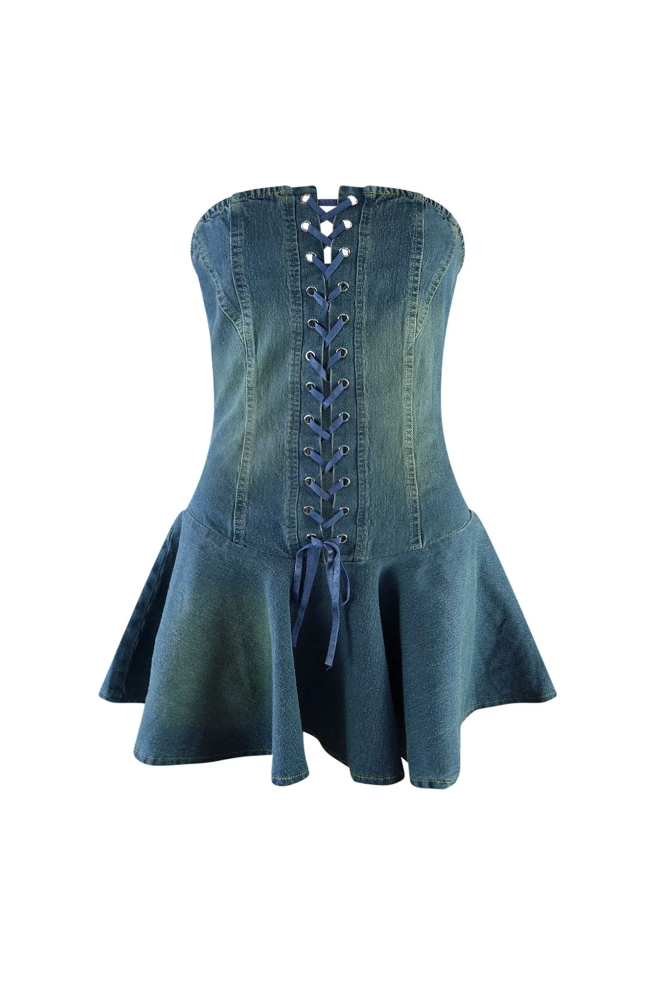 8105-Sweet-Denim-Corset-Flare-Mini-Dress-4.webp Sweet Denim Corset Flare Mini Dress