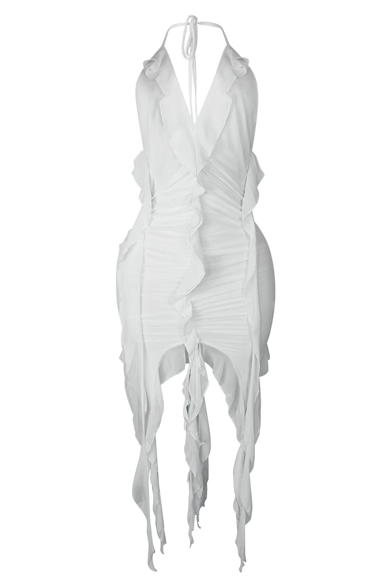 8113-Call-On-Me-Mesh-Halter-Tie-Ruffle-Dress-6.webp Call On Me Mesh Halter Tie Ruffle Dress