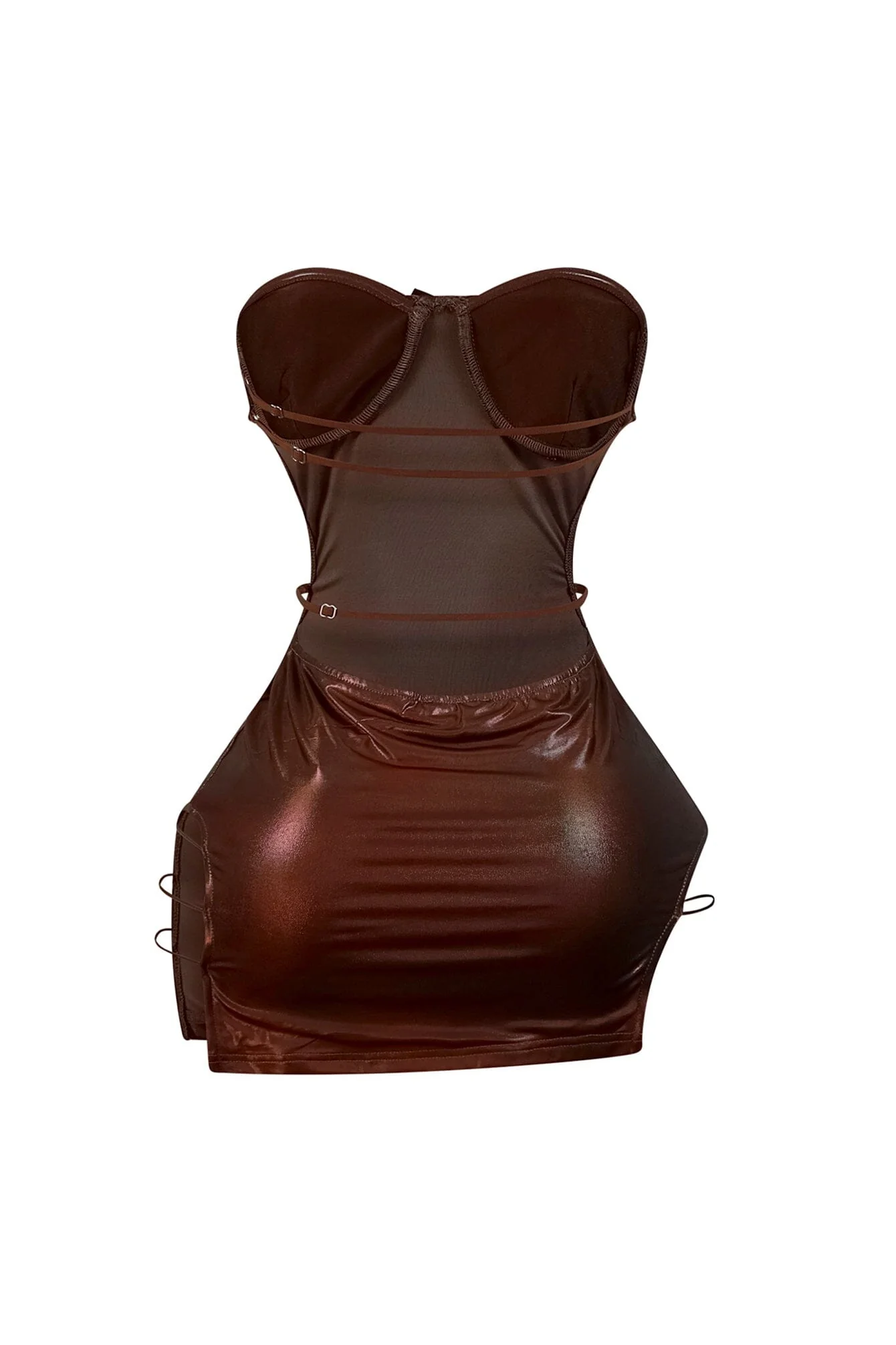 8177-Khari-Foil-Strapless-Mini-Dress-3.webp Khari Foil Strapless Mini Dress