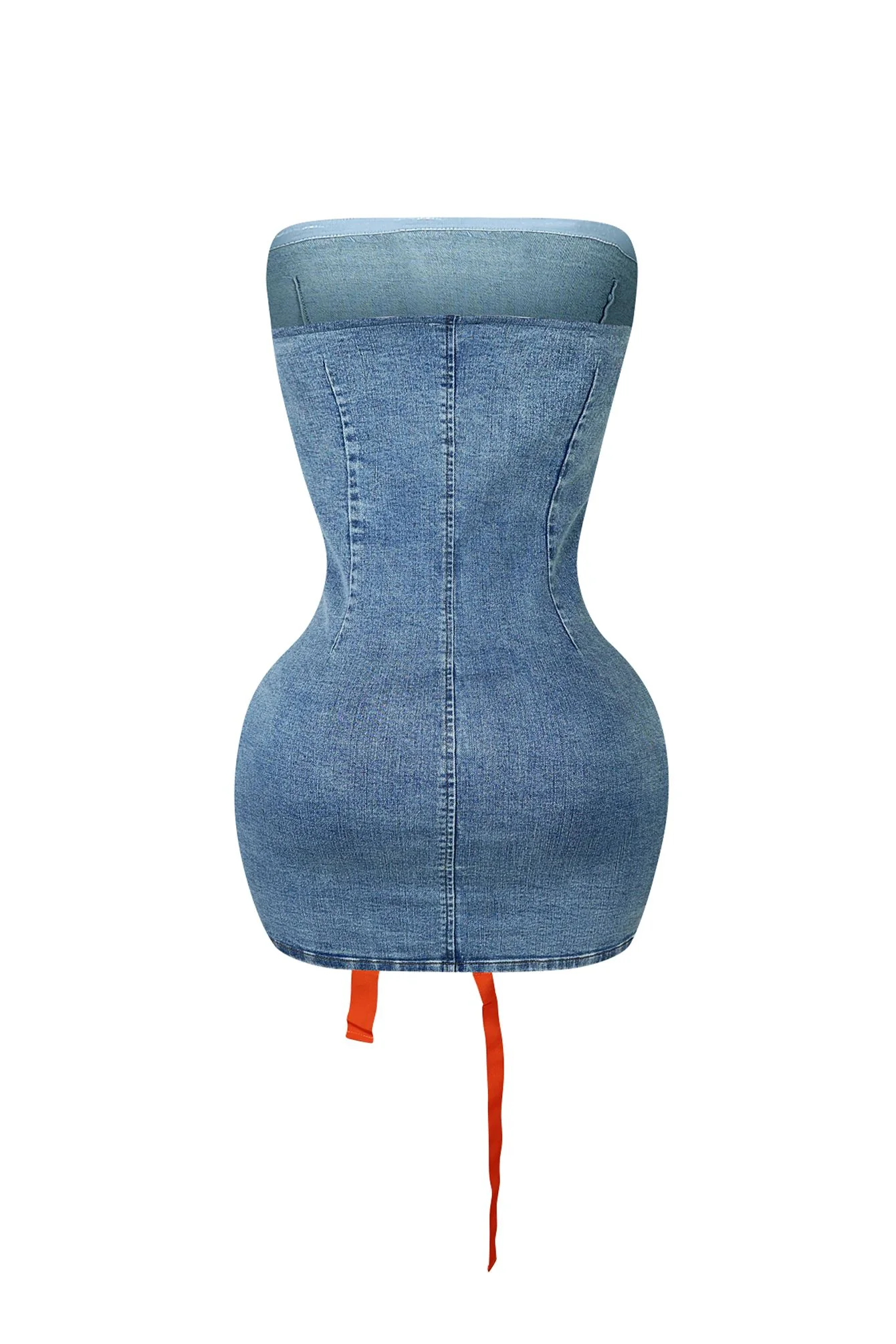 8214-U-Go-Girl-Color-Block-Denim-Strapless-Dress-3.webp U Go Girl Color Block Denim Strapless Dress