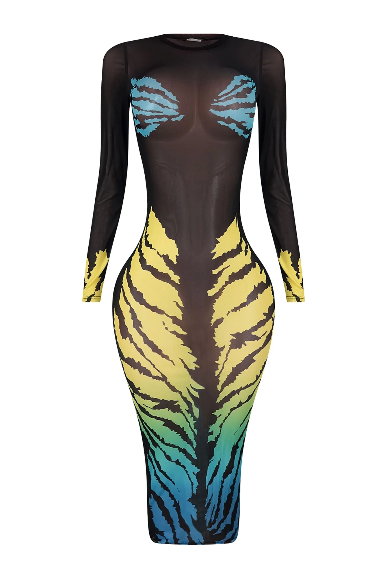 8243-Say-My-Name-Mesh-Print-Dress-4.webp Say My Name Mesh Print Dress