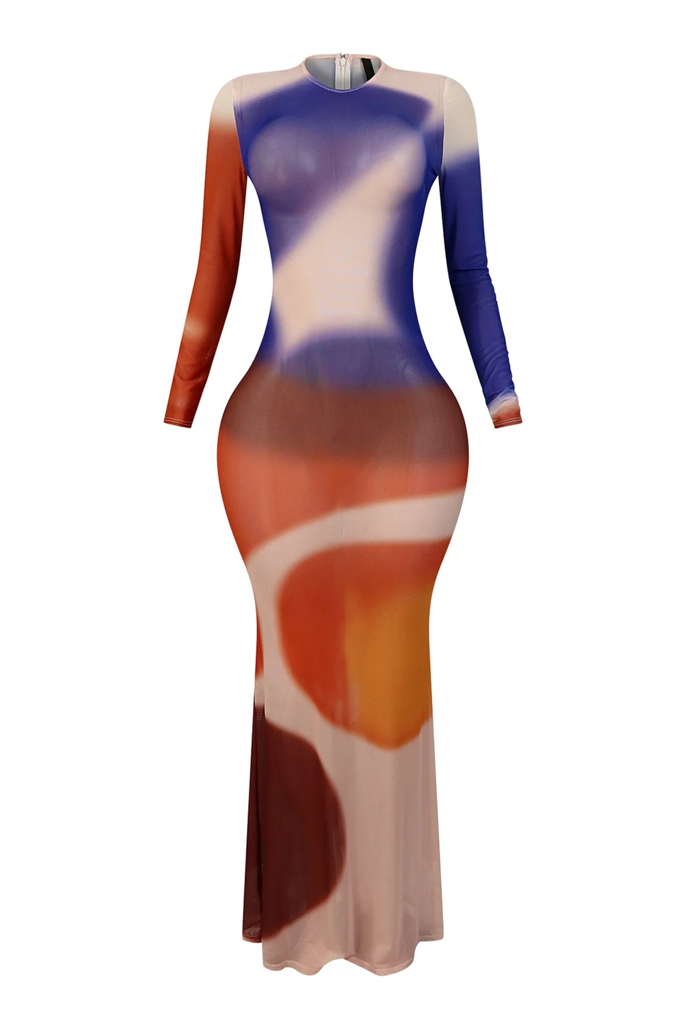 8259-Zen-Print-Mesh-Long-Sleeve-Maxi-Dress-3.webp Zen Print Mesh Long Sleeve Maxi Dress