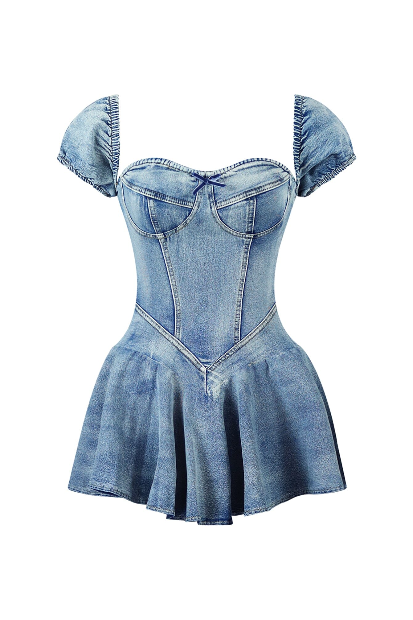 8312-Reuben-Washed-Denim-Pleated-Mini-Dress-3.jpg Reuben Washed Denim Pleated Mini Dress