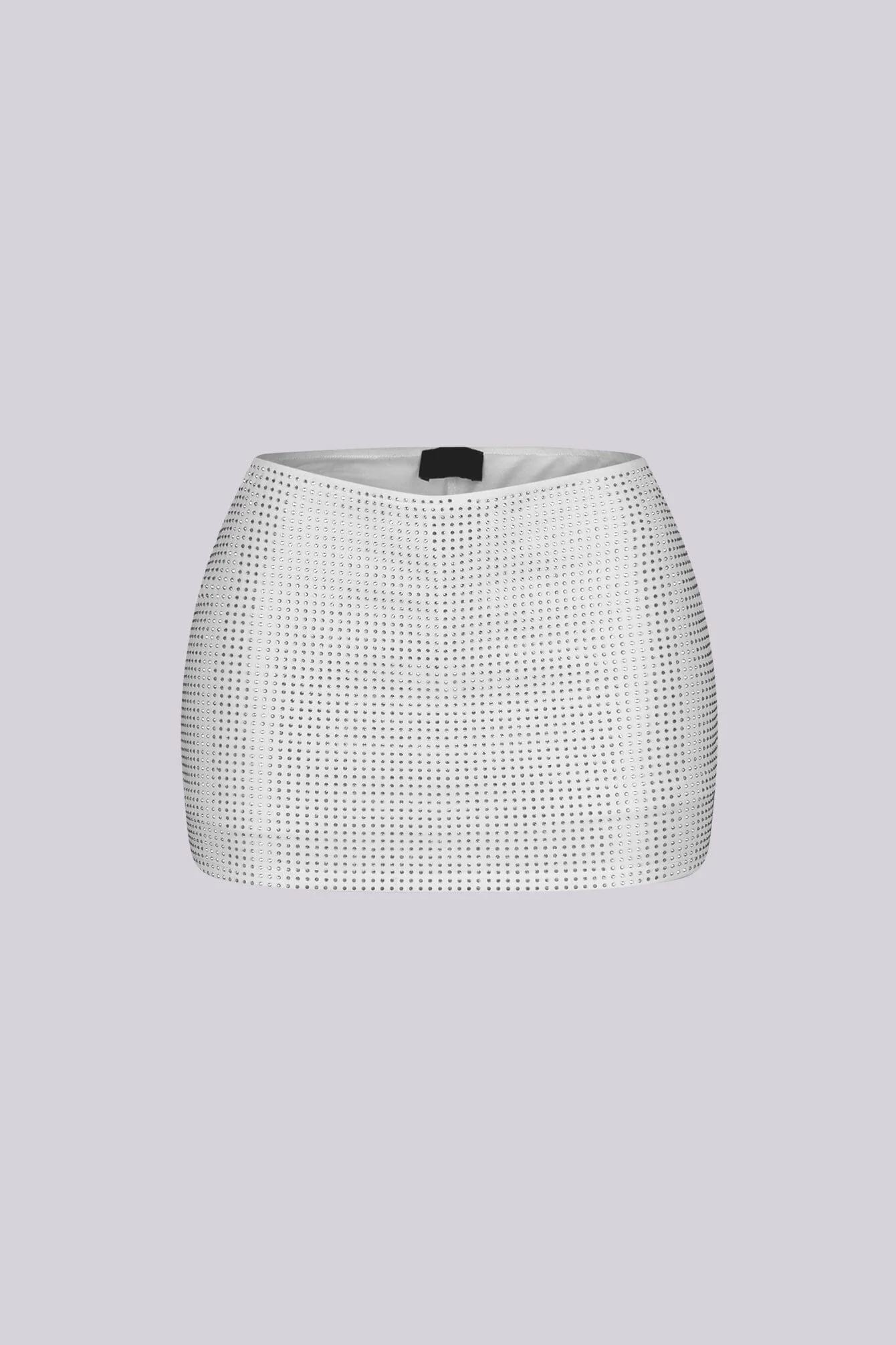 Glixie Rhinestone High Waist Mini Skirt