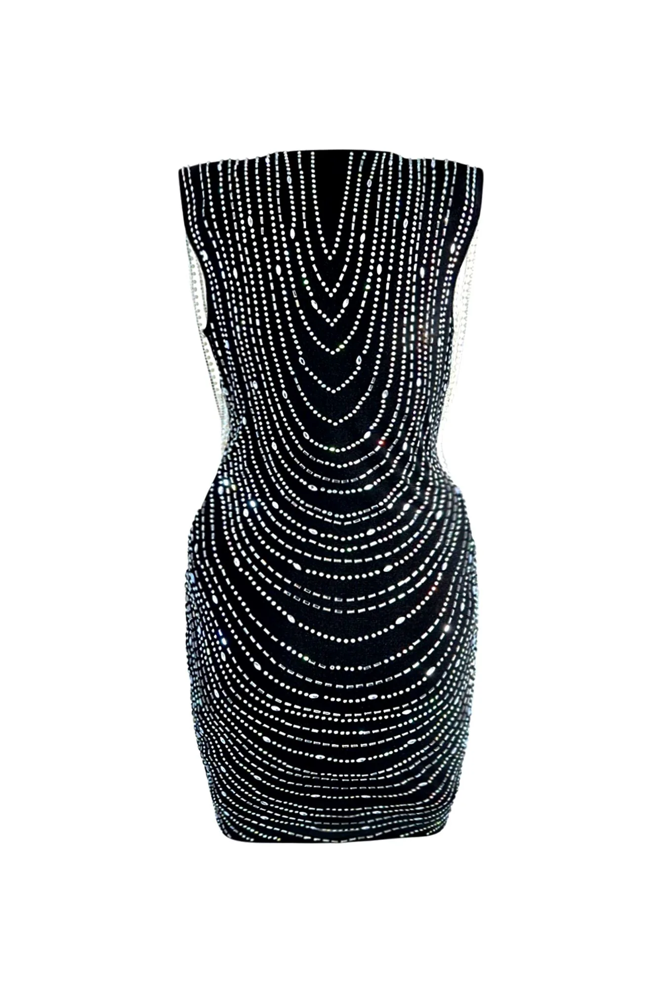 8331-Never-Too-Much-Pearl-And-Stone-Draped-Dress-3.webp Never Too Much Pearl And Stone Draped Dress