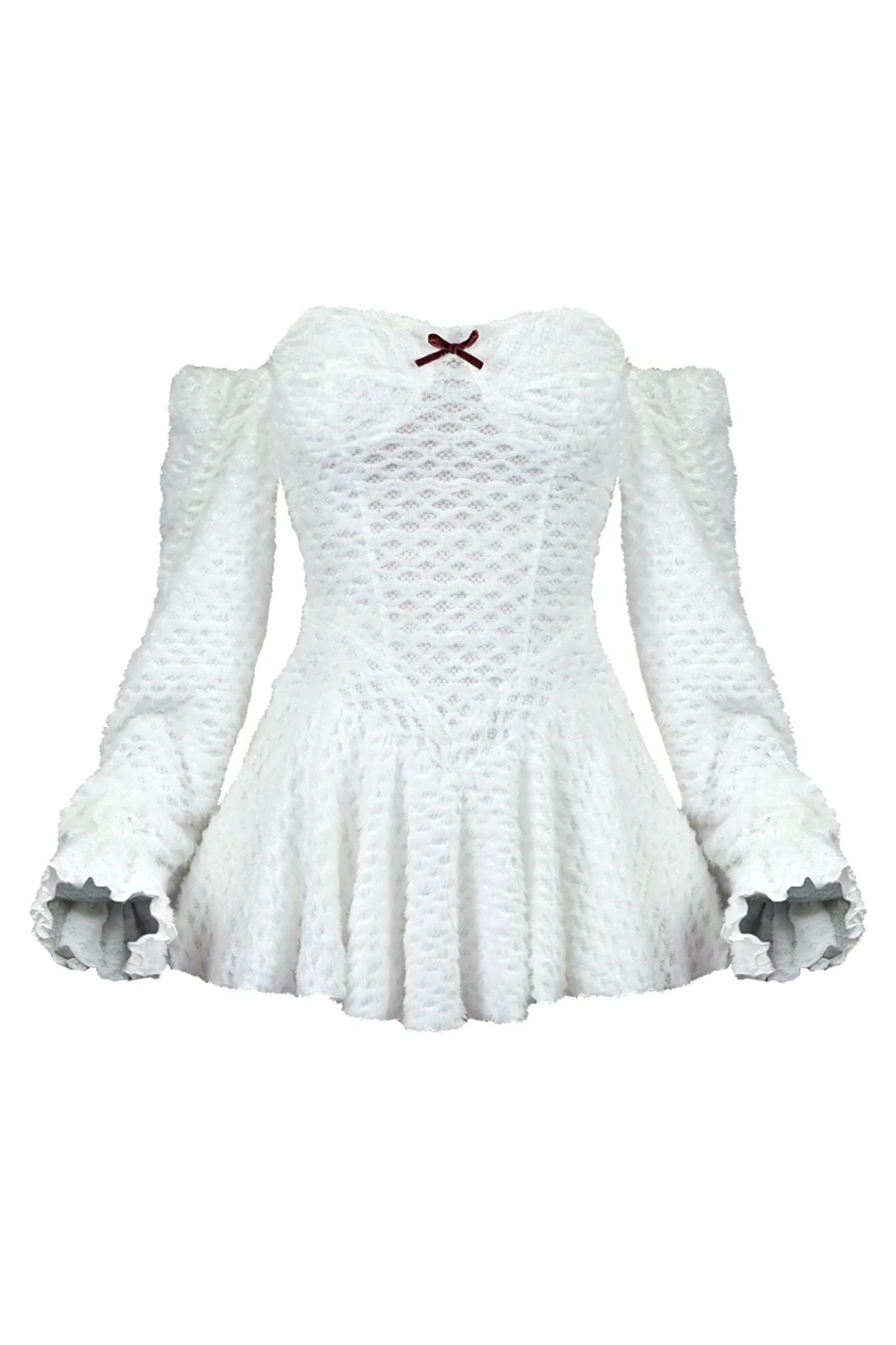 8363-Roxi-Fuzzy-Knit-Flare-Mini-Dress-3.webp Roxi Fuzzy Knit Flare Mini Dress