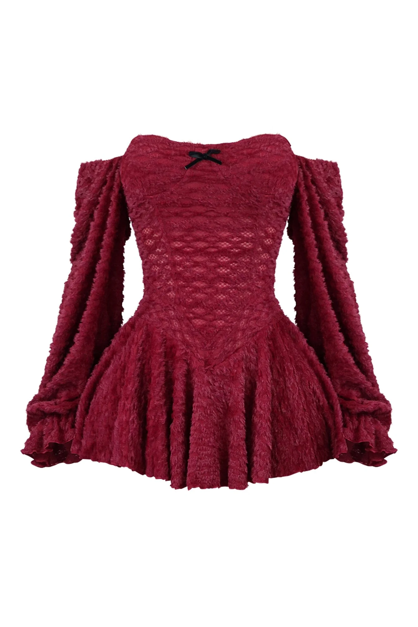 8363-Roxi-Fuzzy-Knit-Flare-Mini-Dress-4.webp Roxi Fuzzy Knit Flare Mini Dress