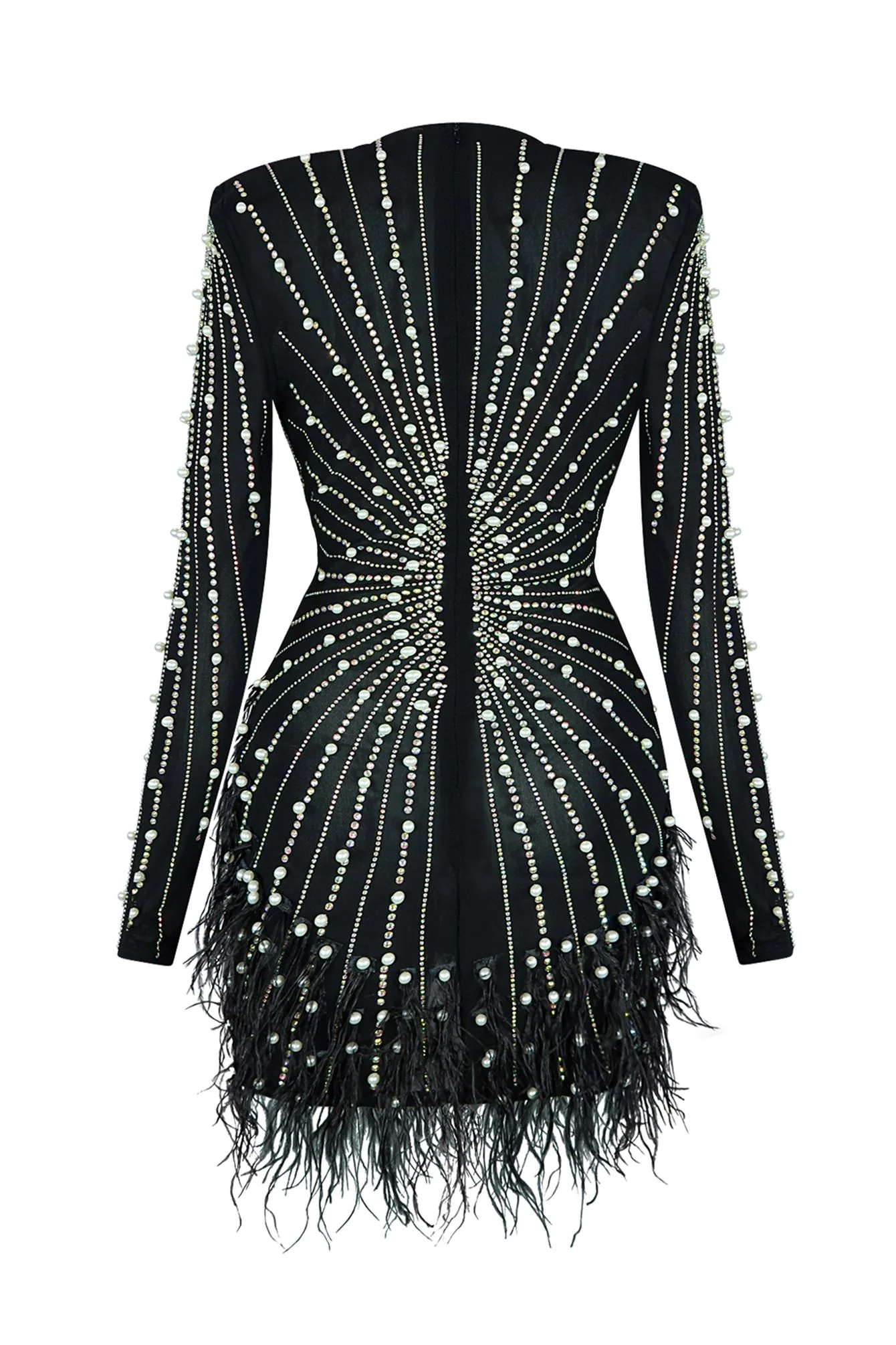 8370-Rewrite-The-Stars-Stone-Feather-Mesh-Dress-3.webp Rewrite The Stars Stone & Feather Mesh Dress