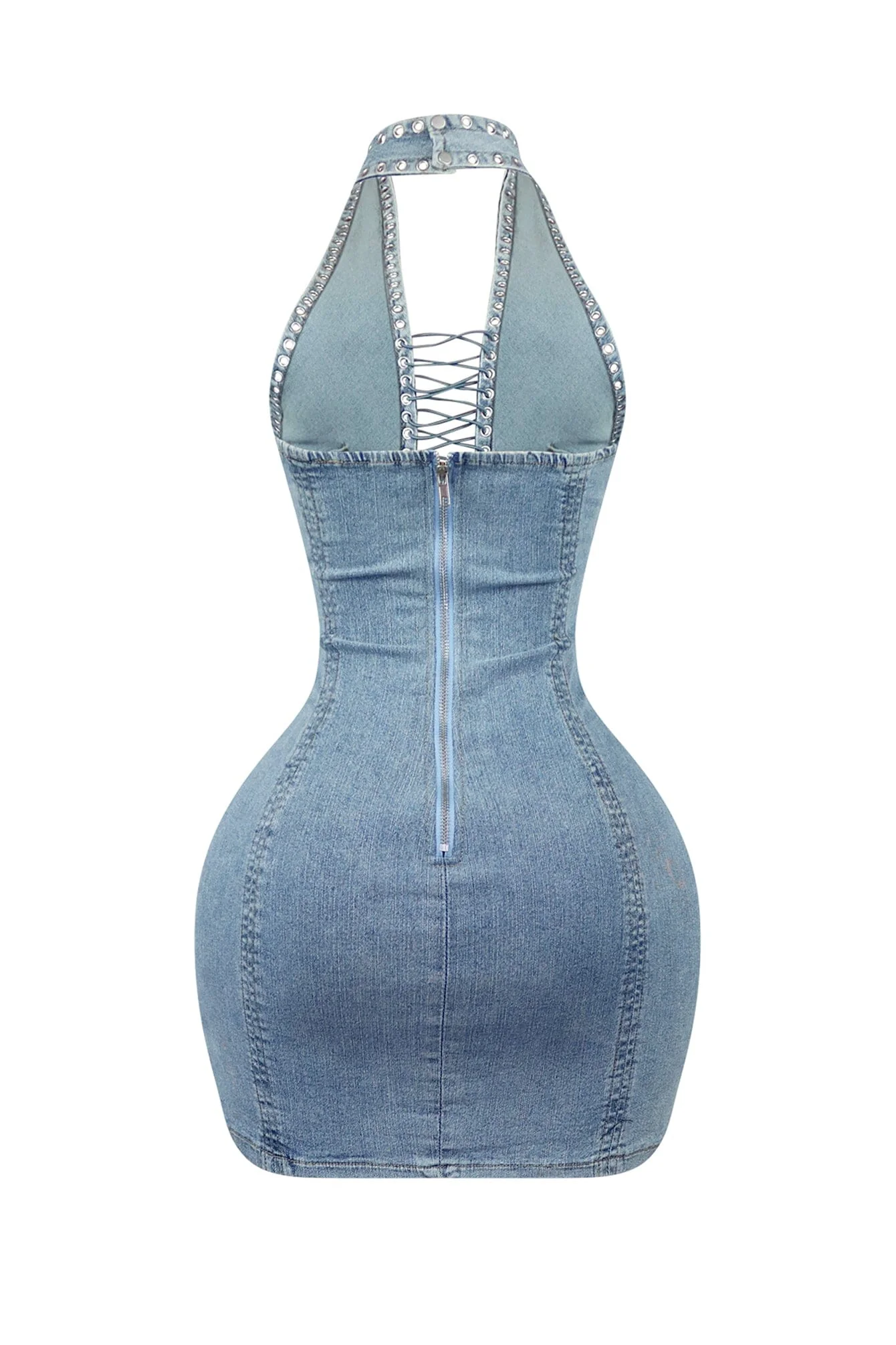 8385-Monroe-Cross-Halter-Denim-Mini-Dress-5.webp Monroe Cross Halter Denim Mini Dress