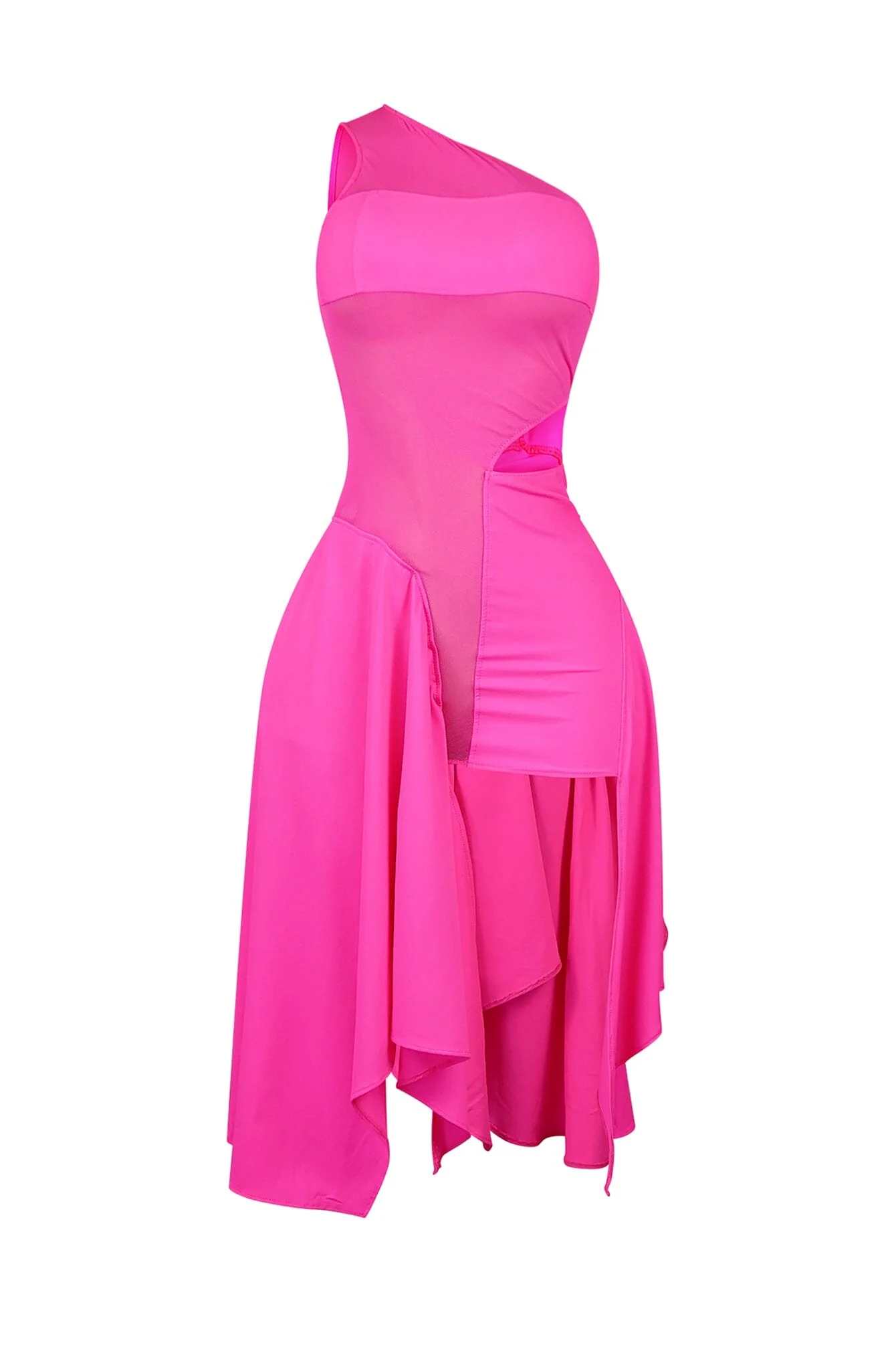 8389-Chicism-Mesh-Contrast-Asymmetrical-Dress-6.webp Chicism Mesh Contrast Asymmetrical Dress