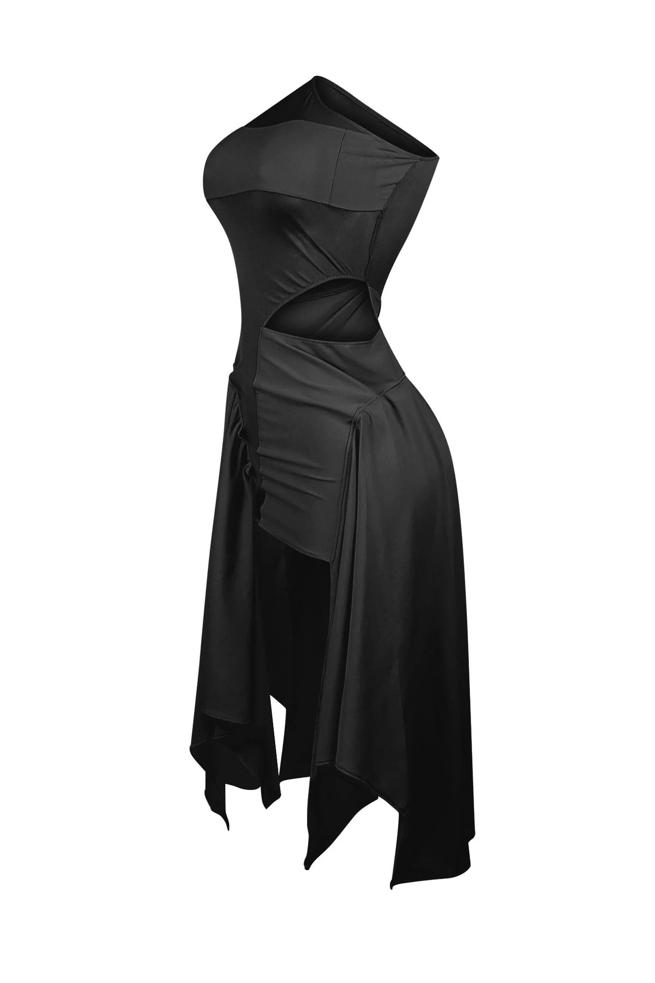 8389-Chicism-Mesh-Contrast-Asymmetrical-Dress-7.webp Chicism Mesh Contrast Asymmetrical Dress