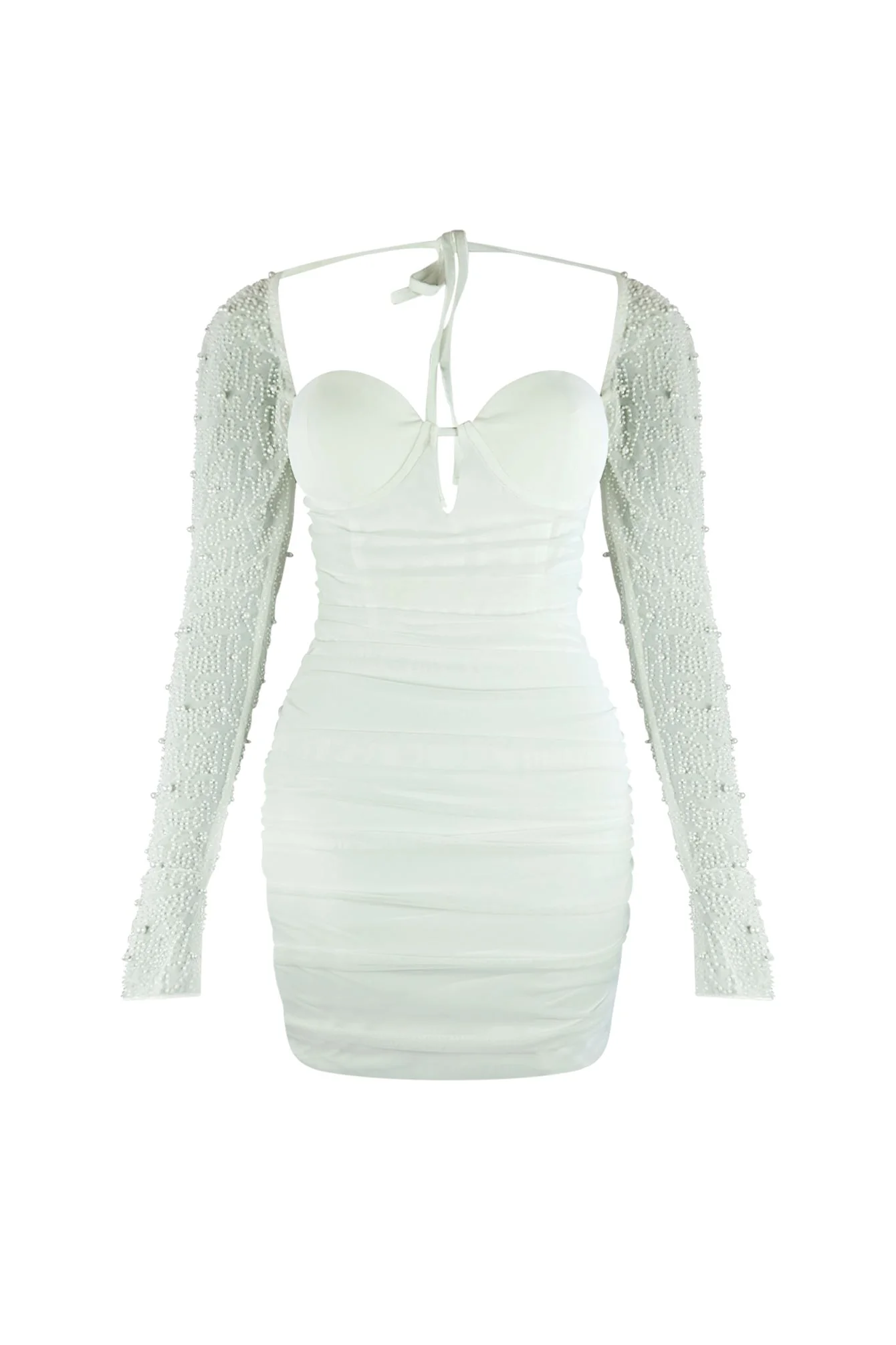 8469-Snow-Globe-Mesh-Pearl-Dress-5.webp Snow Globe Mesh Pearl Dress