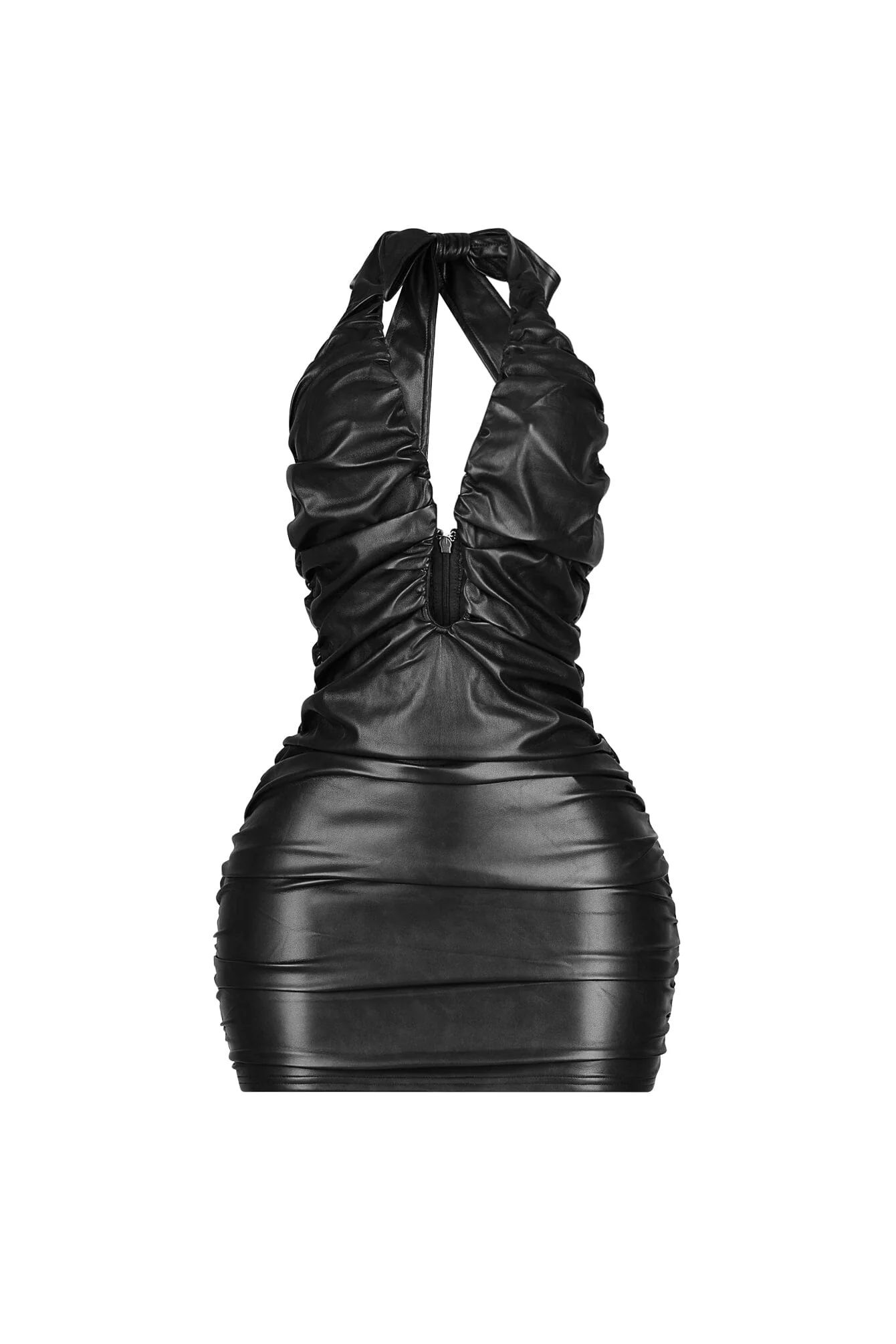 8565-Houston-Faux-Leather-Halter-Dress-5.webp Houston Faux Leather Halter Dress